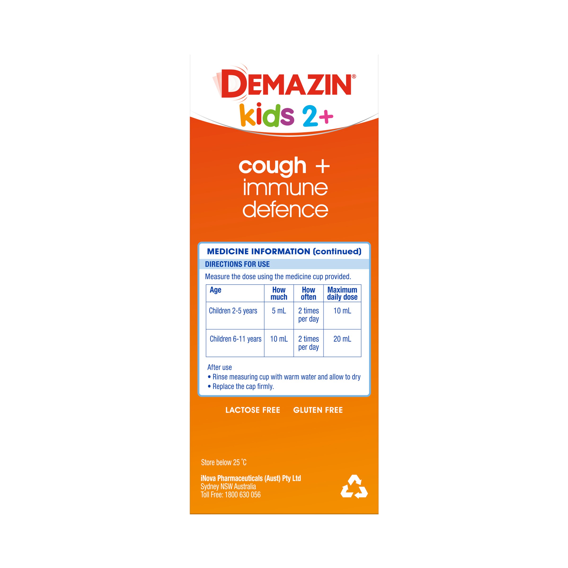 Demazin Kids Cough + Immune Defence Syrup 200ml - Image 4