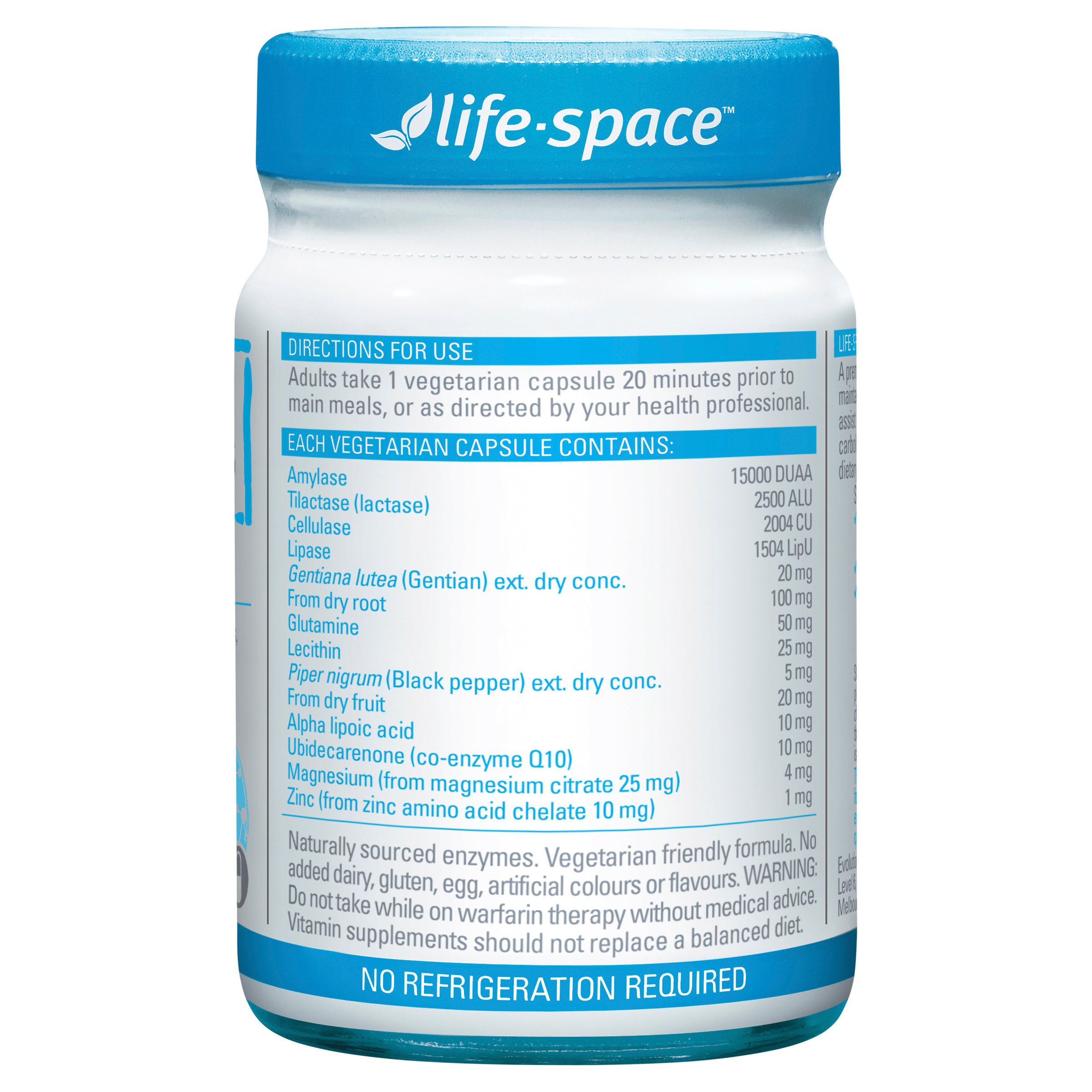 Life-Space Digestive Enzymes 60 capsules - Image 3