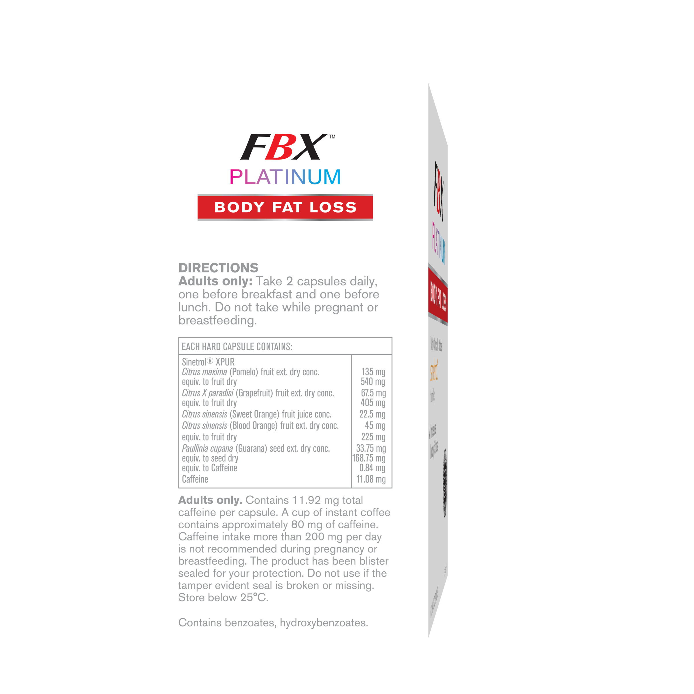 FBX Platinum Body Fat Loss 60 capsules - Image 3