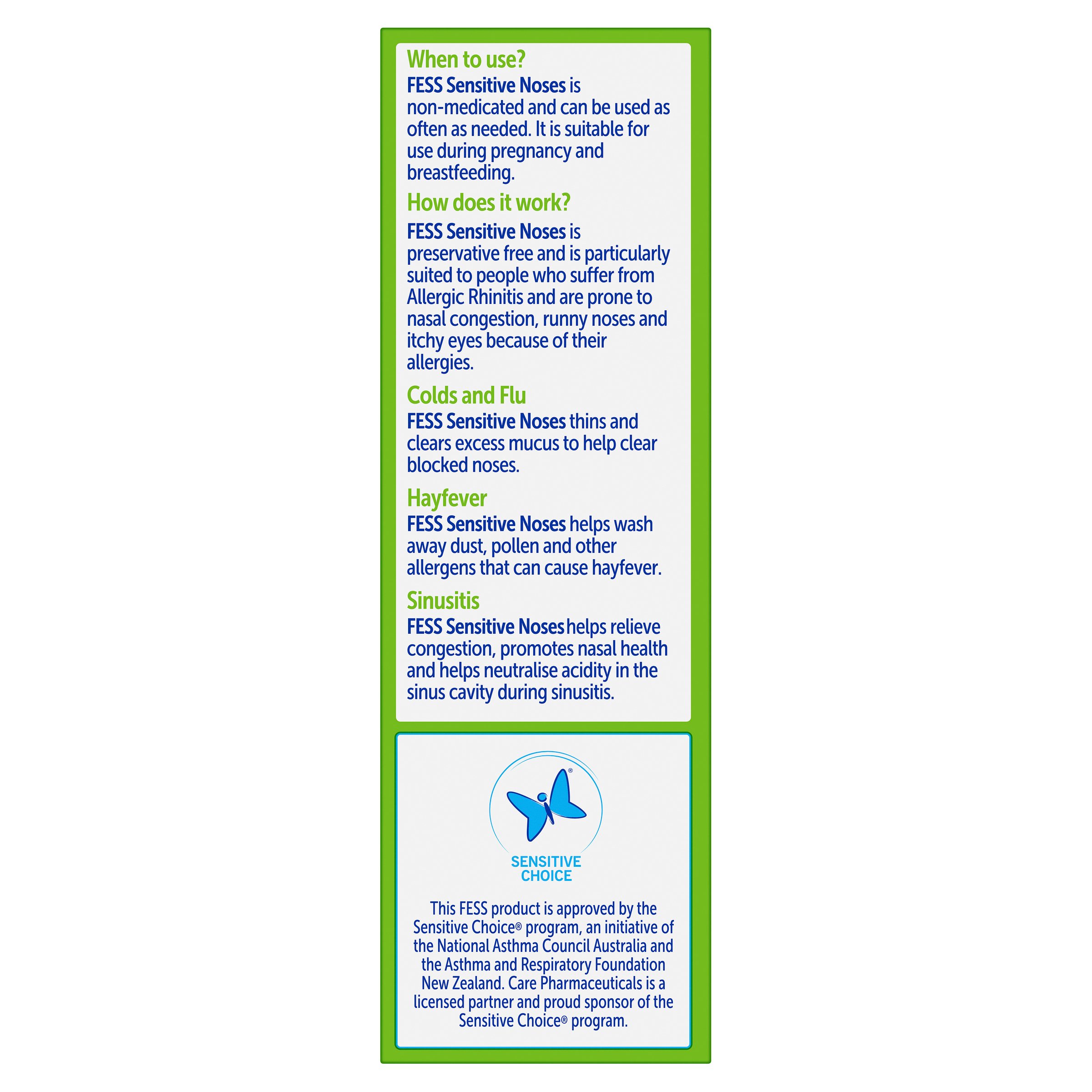 Fess Nasal Spray Sensitive Noses 30ml - Image 3