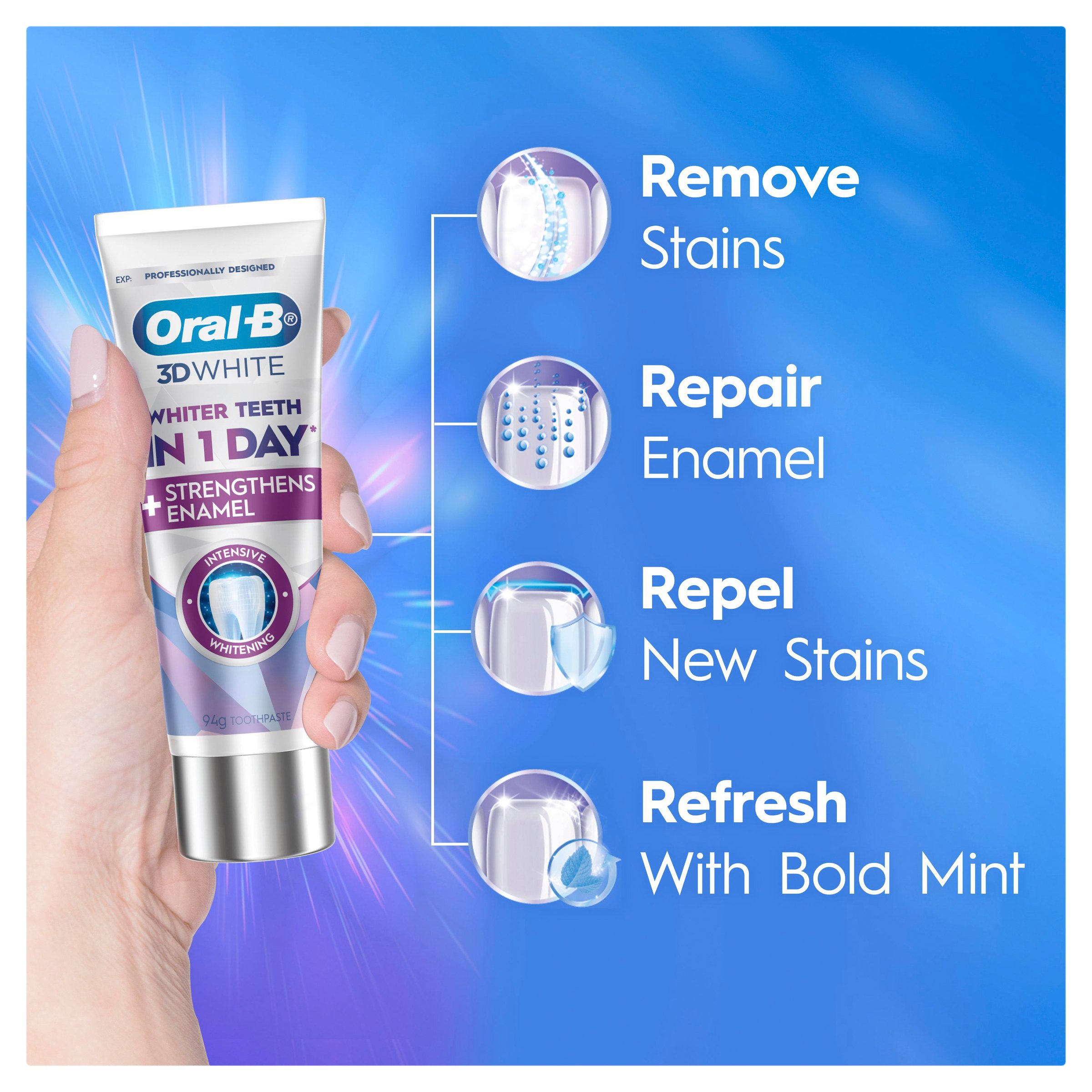 Oral-B 3DW Intensive Diamond Clean 94g - Image 9