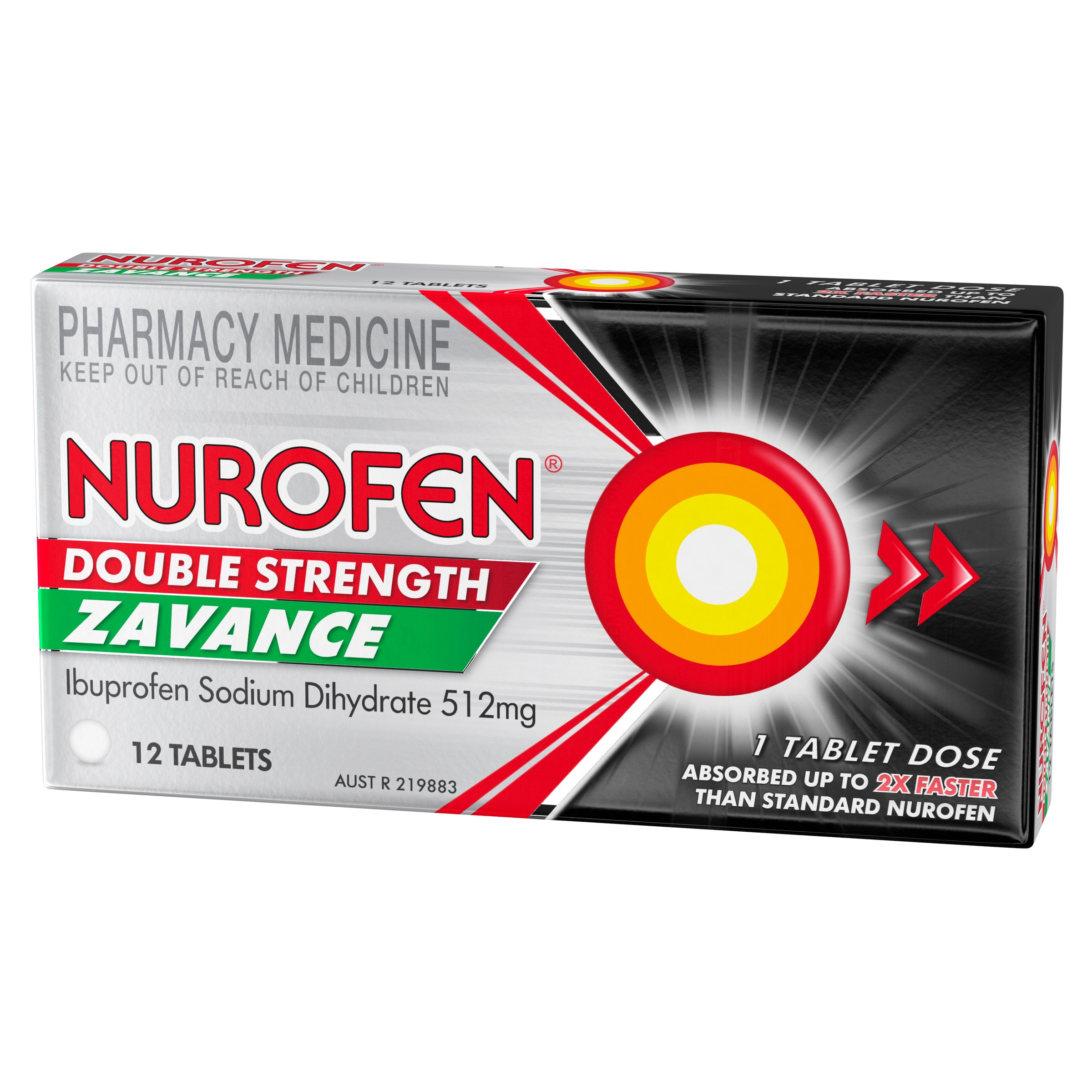 Nurofen Double Strength Zavance 512mg - 12 tablets - Image 2