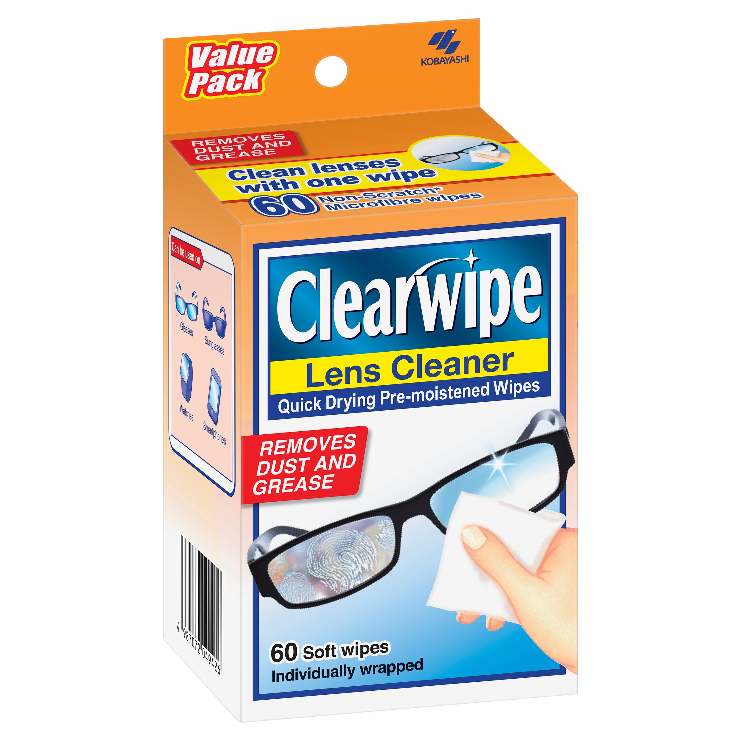 Clearwipe Lens Cleaner 60 wipes - Image 9