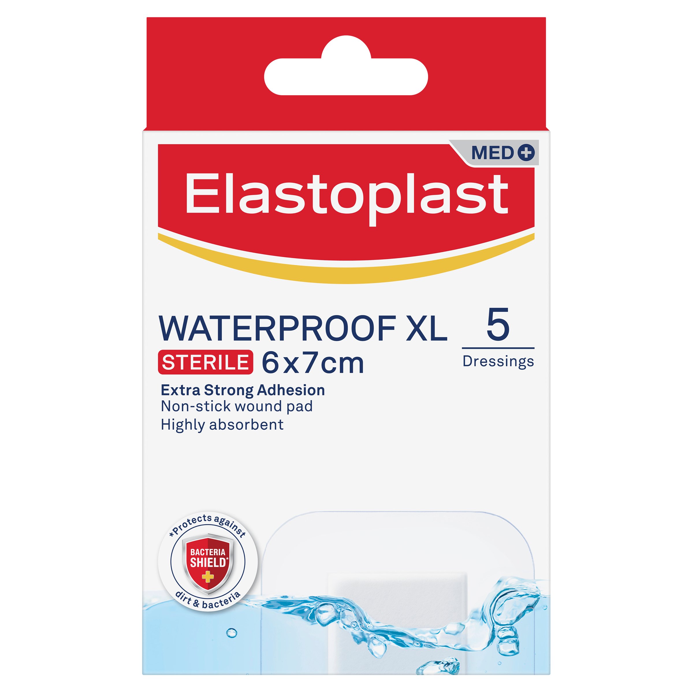 Elastoplast Aqua Protect XL Waterproof Dressing 6 X 7cm - 5 strips - Image 1