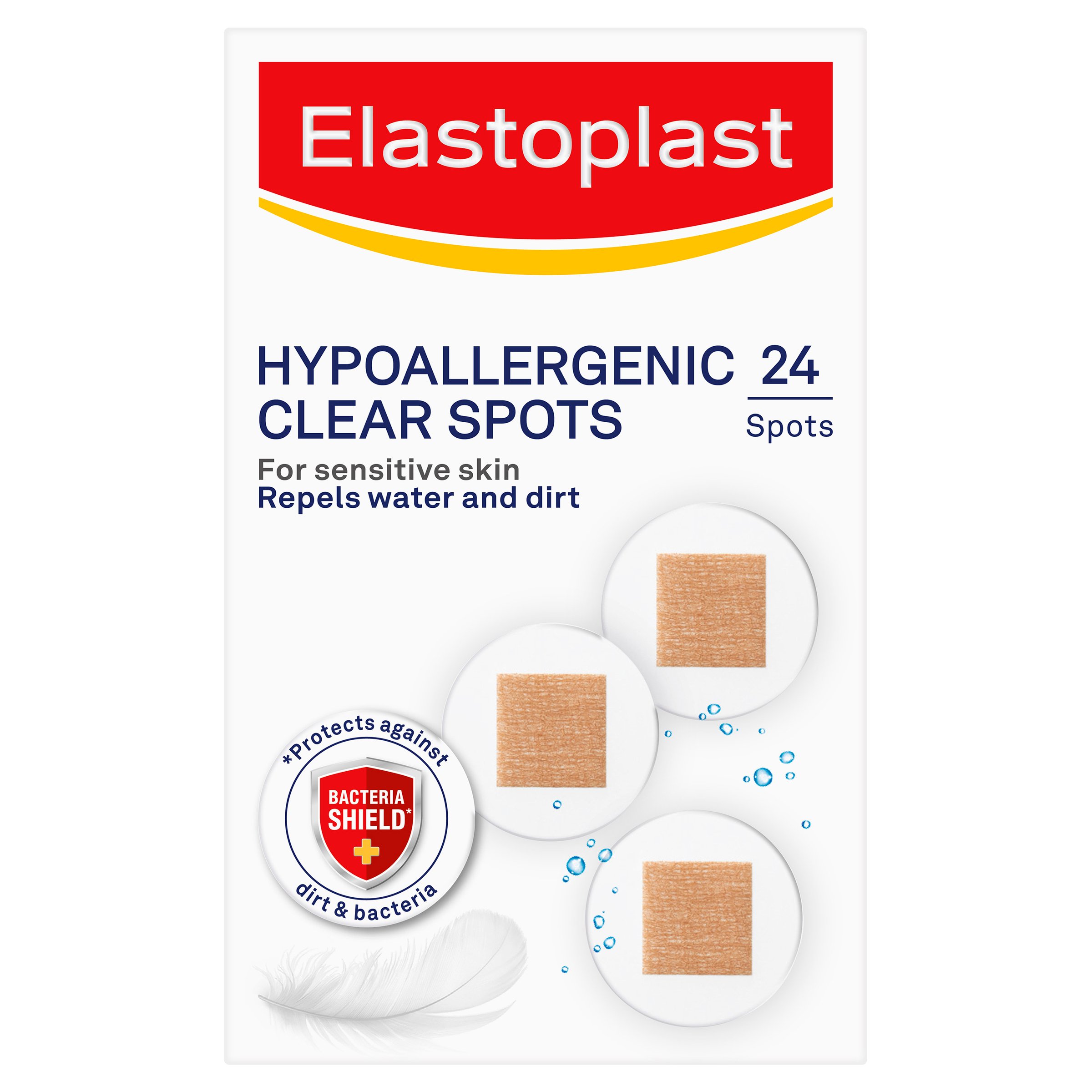Elastoplast Hypoallergenic Transparent Spots 24 pack - Image 1