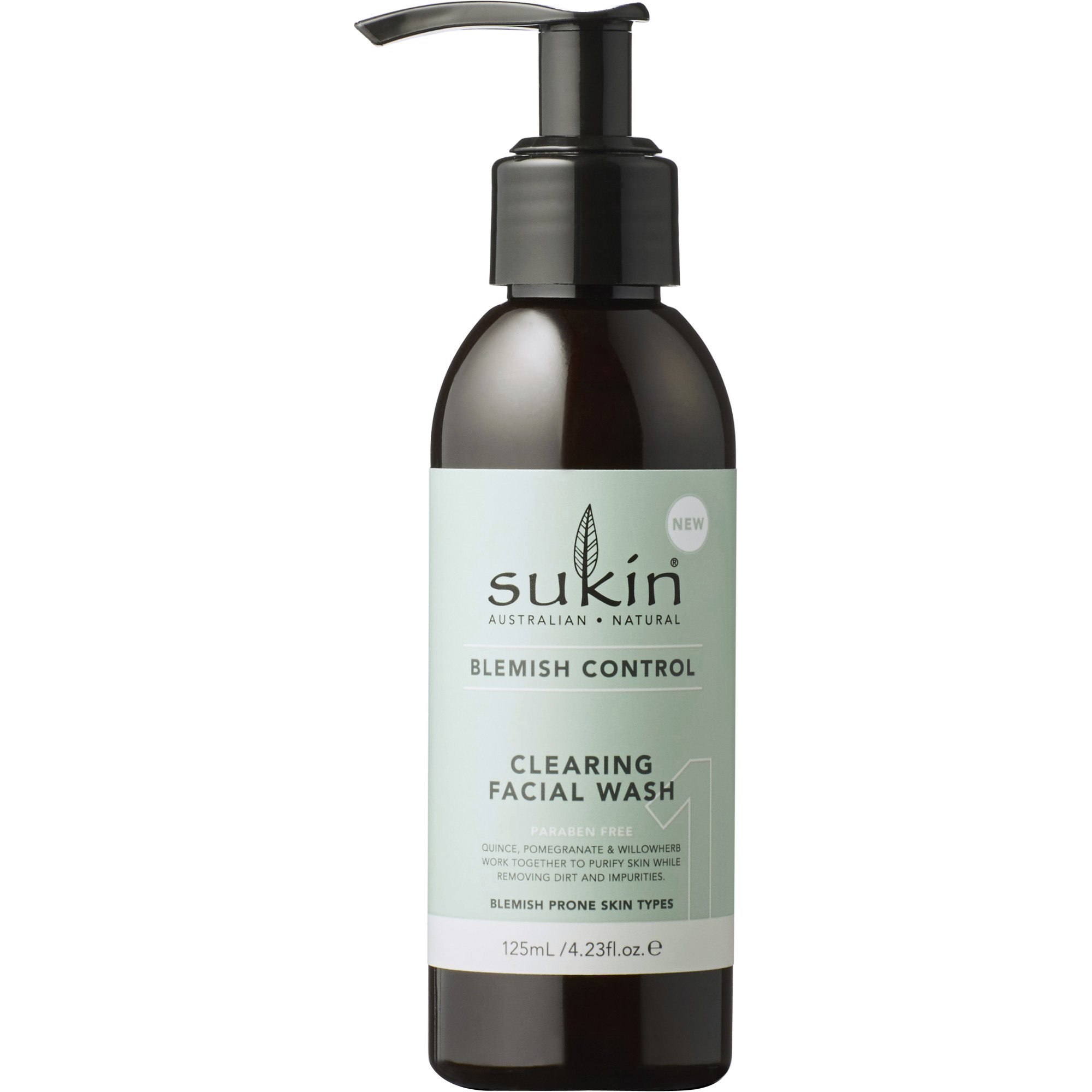 Sukin Blemish Control Clearing Facial Wash 125ml - Image 1