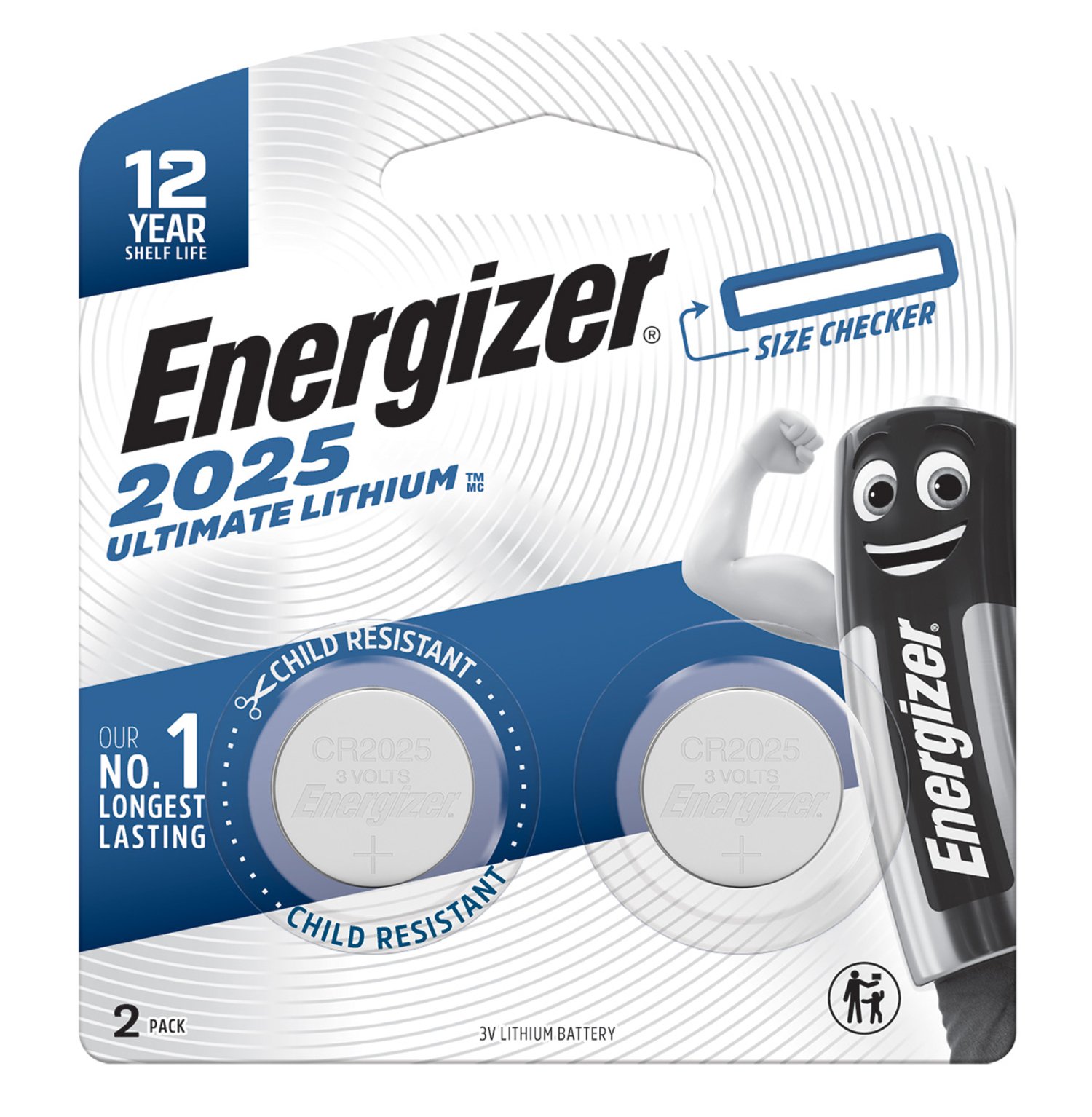 Energizer Battery Lithium ECR2025 - 2 pack