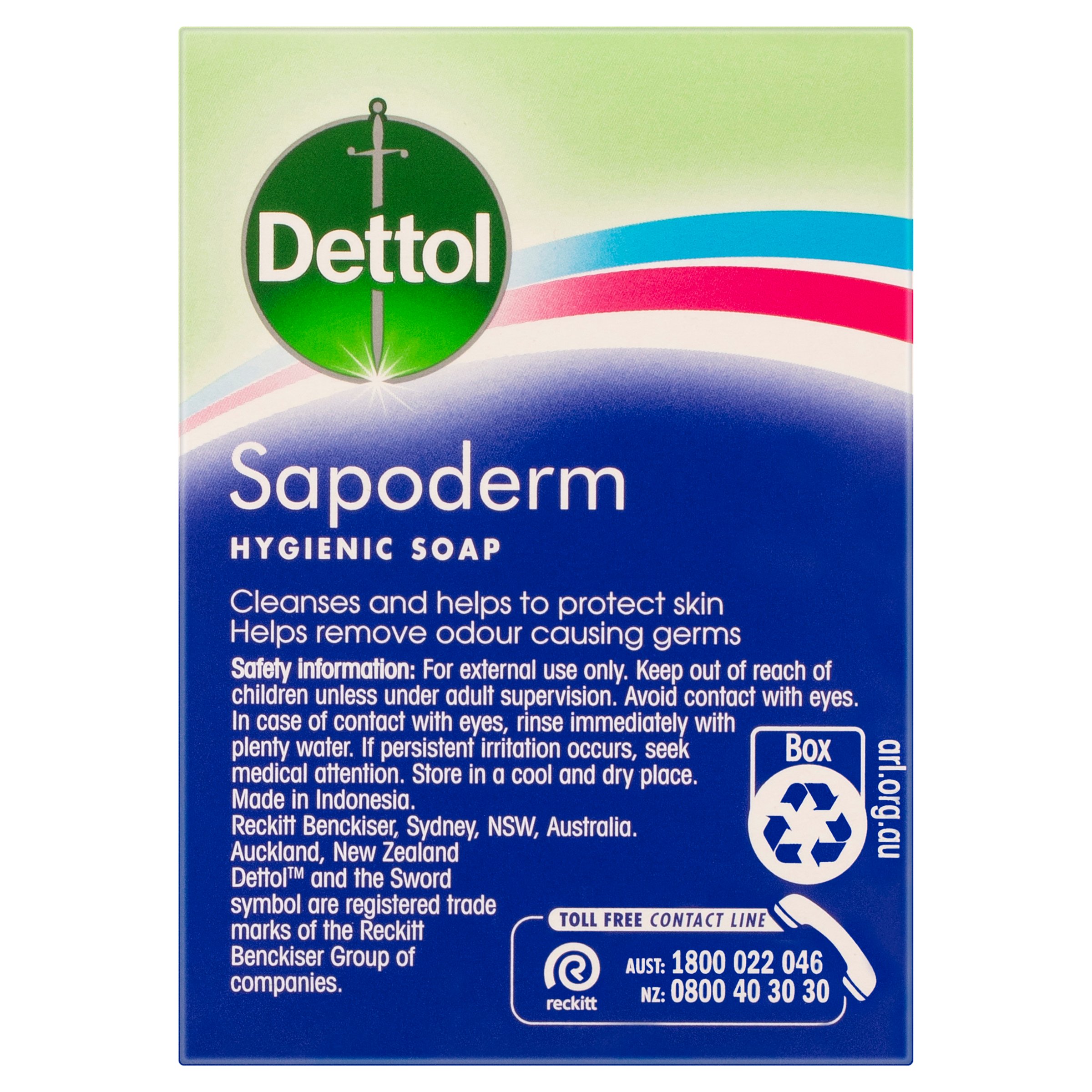 Dettol Sapoderm Hygienic Soap 125g - 3 Pack - Image 4