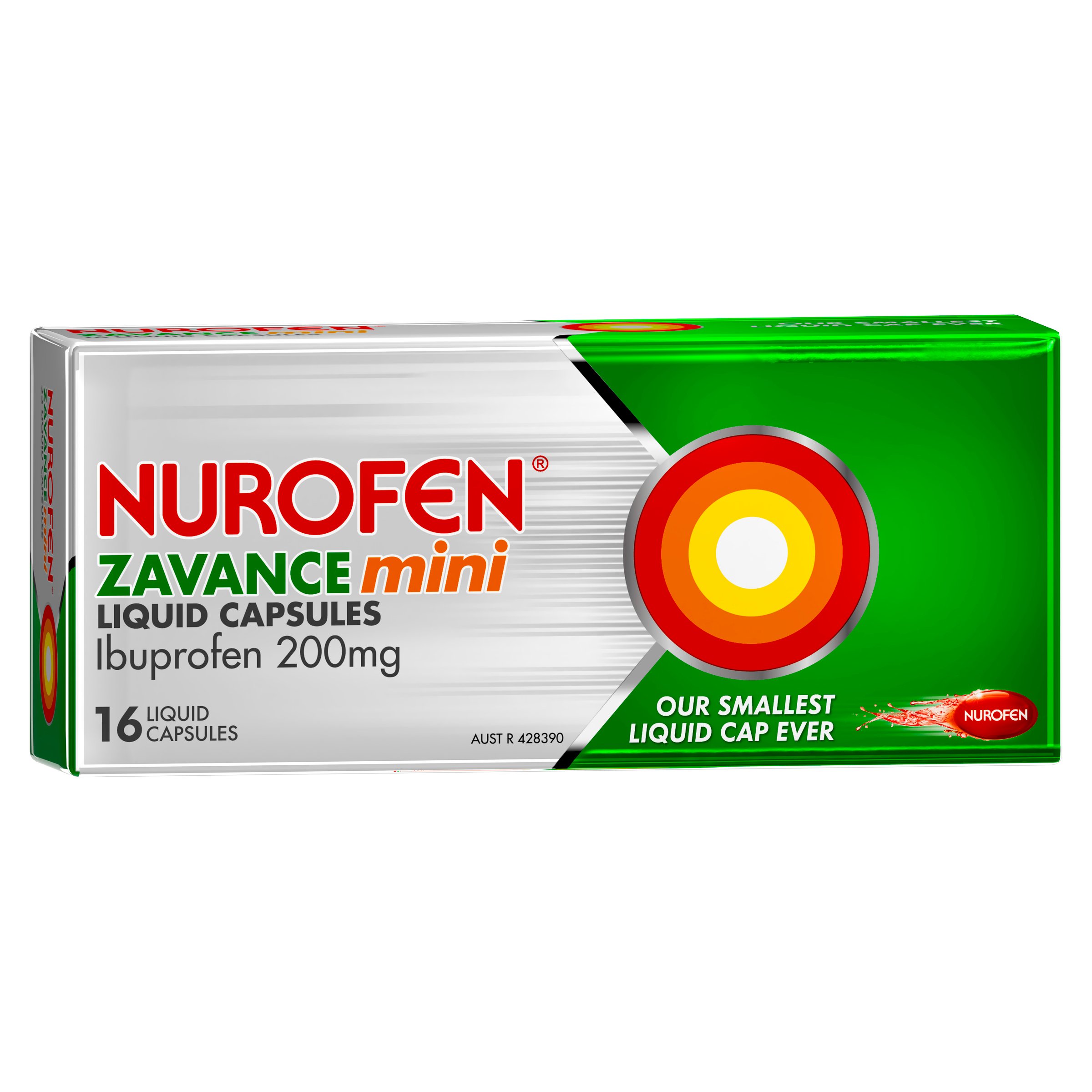 Nurofen Zavance Mini 16 liquid capsules - Image 7
