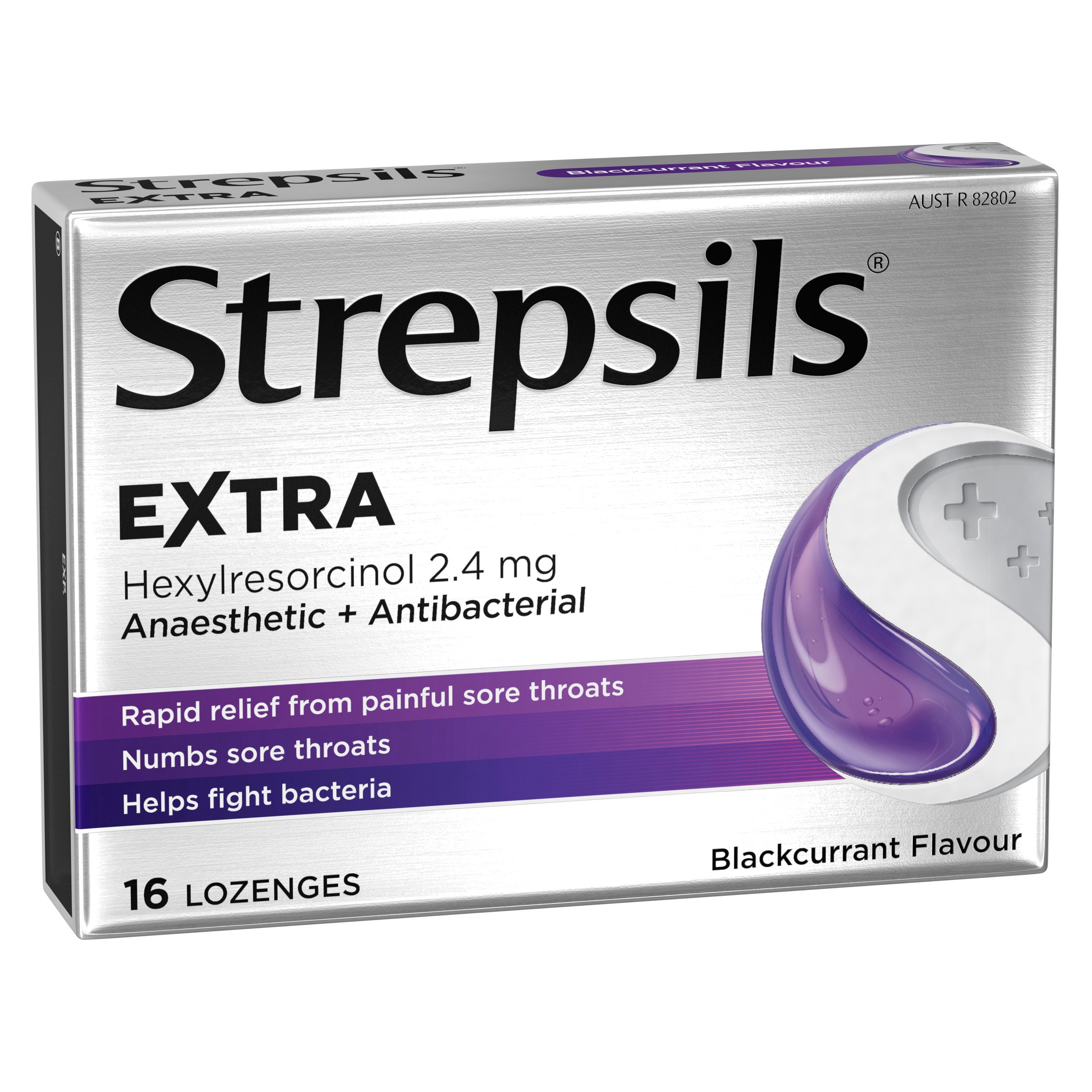 Strepsils Extra Blackcurrant Throat 16 lozenges - Image 3