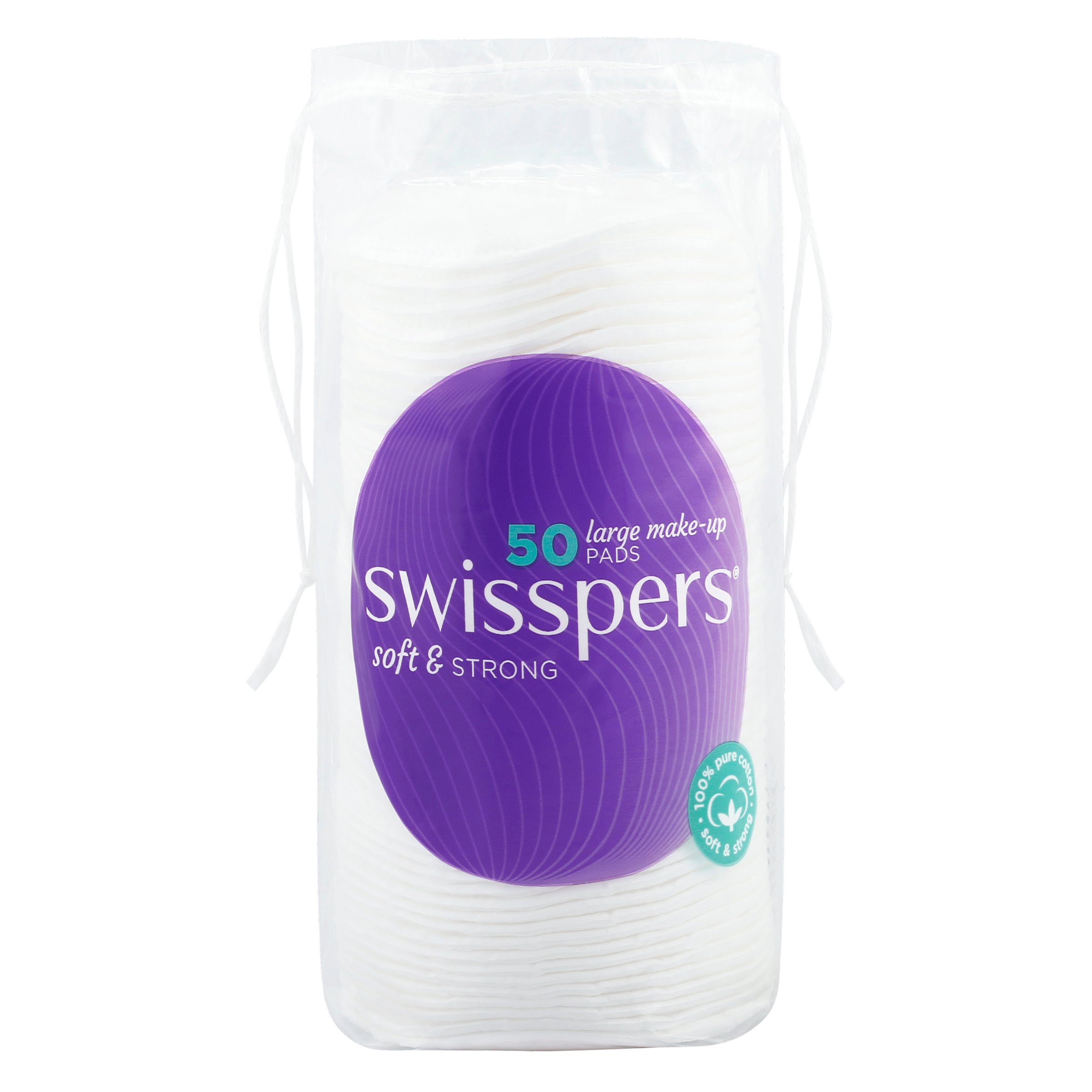 Swisspers Giant Make Up Pads 50 pack - Image 1