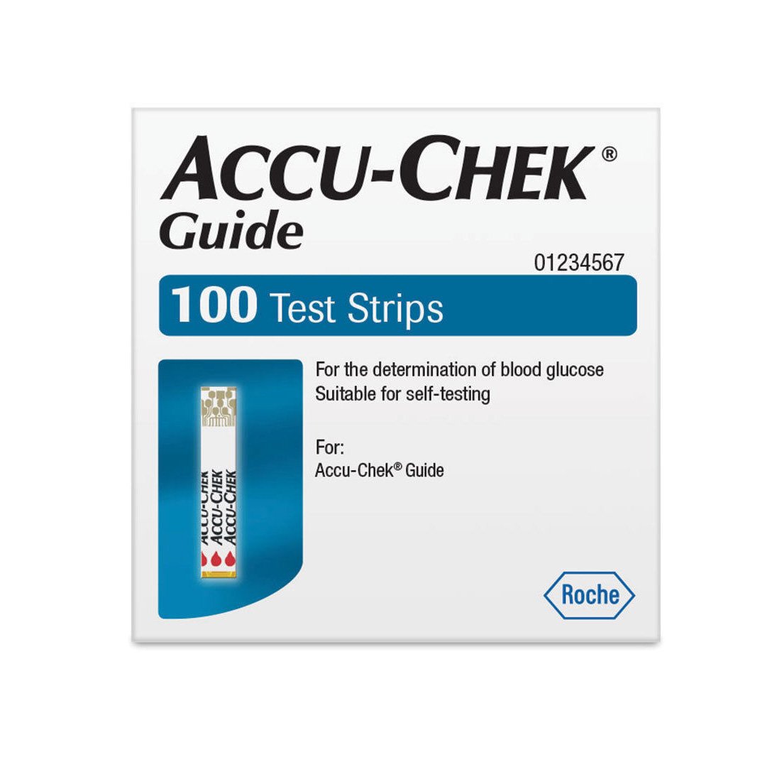 Accu-Chek Guide Blood Glucose Test Strips 100