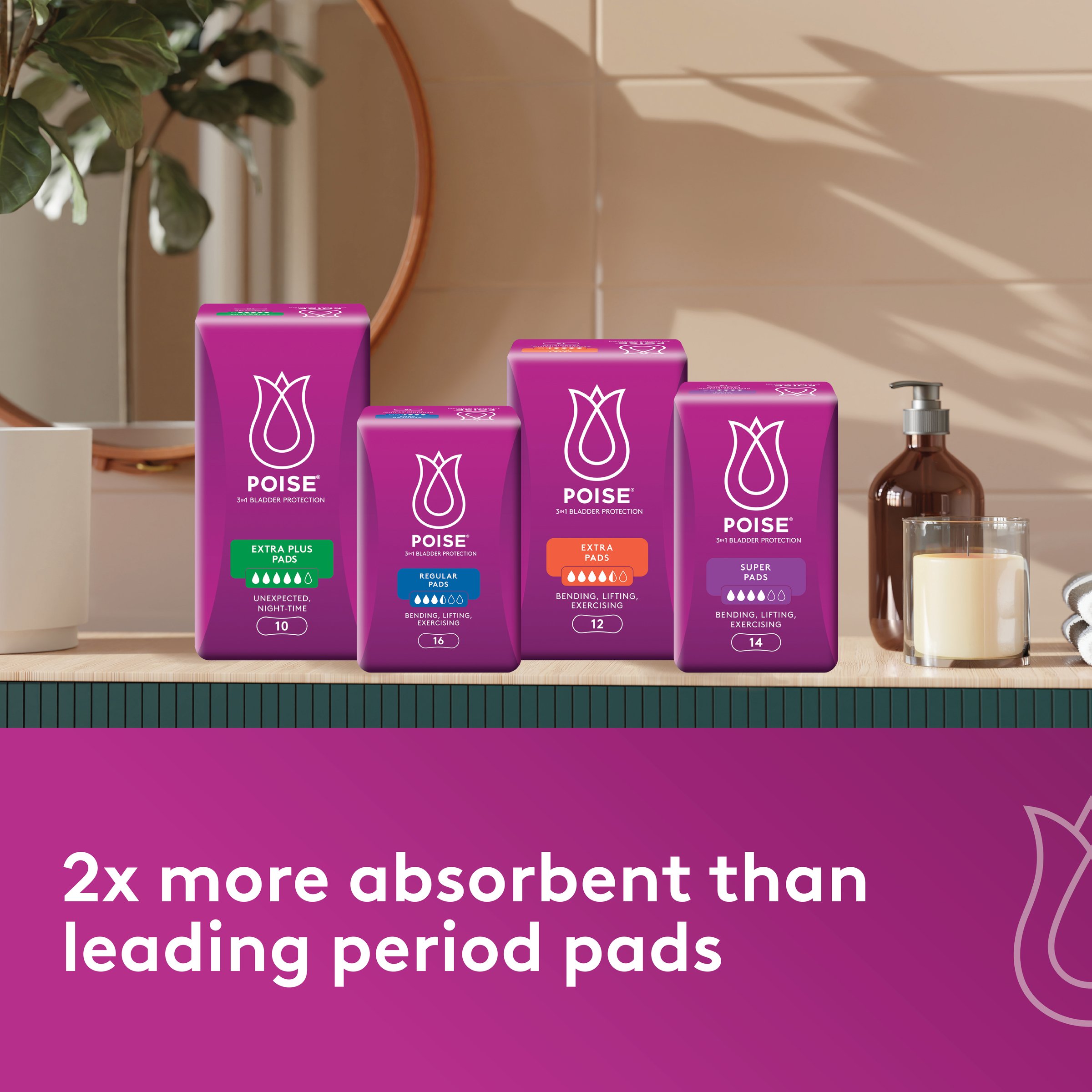 Poise Pads Extra Plus 10 pack - Image 6