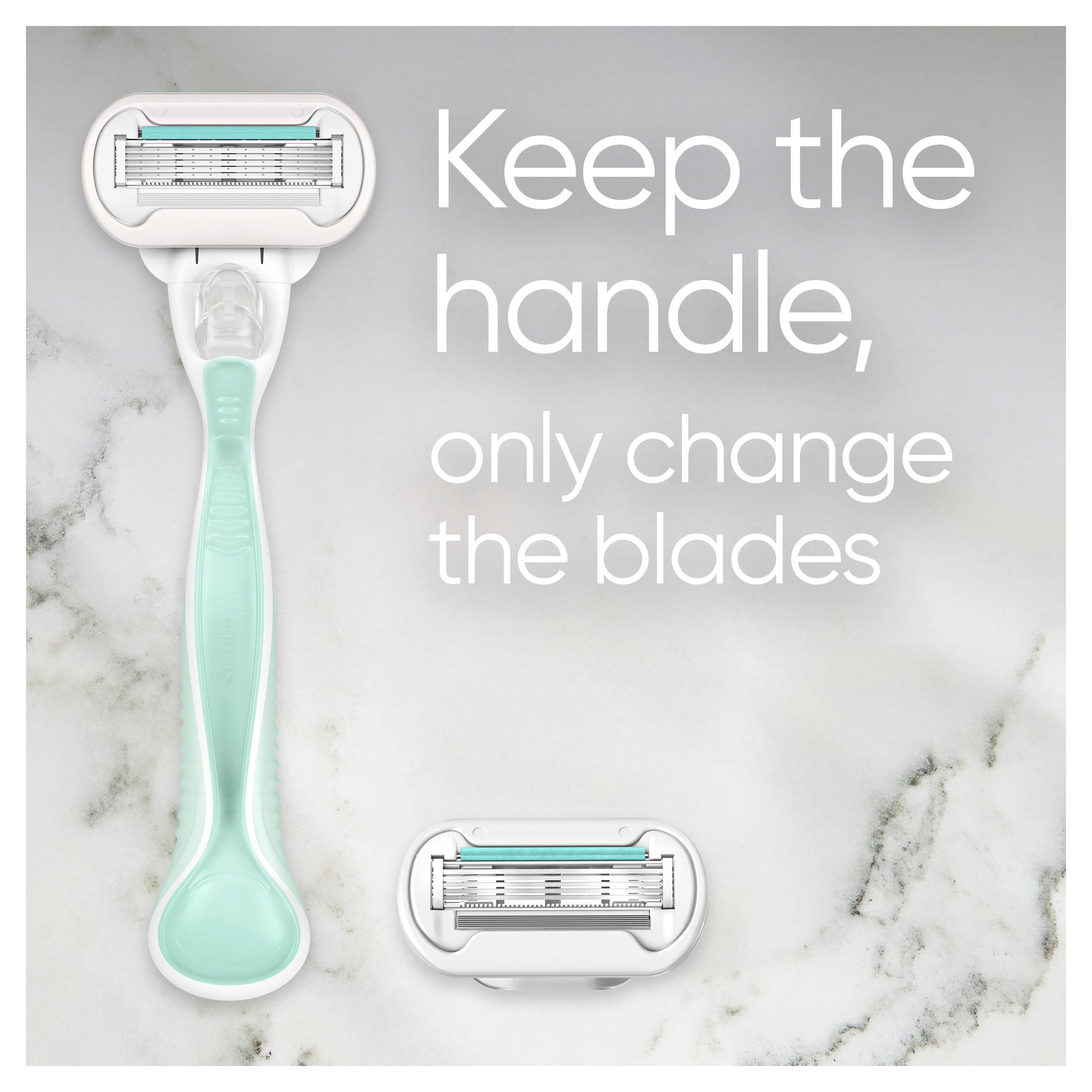 Gillette Venus Deluxe Smooth Sensitive Razor + 2 Blades 1 pack - Image 2