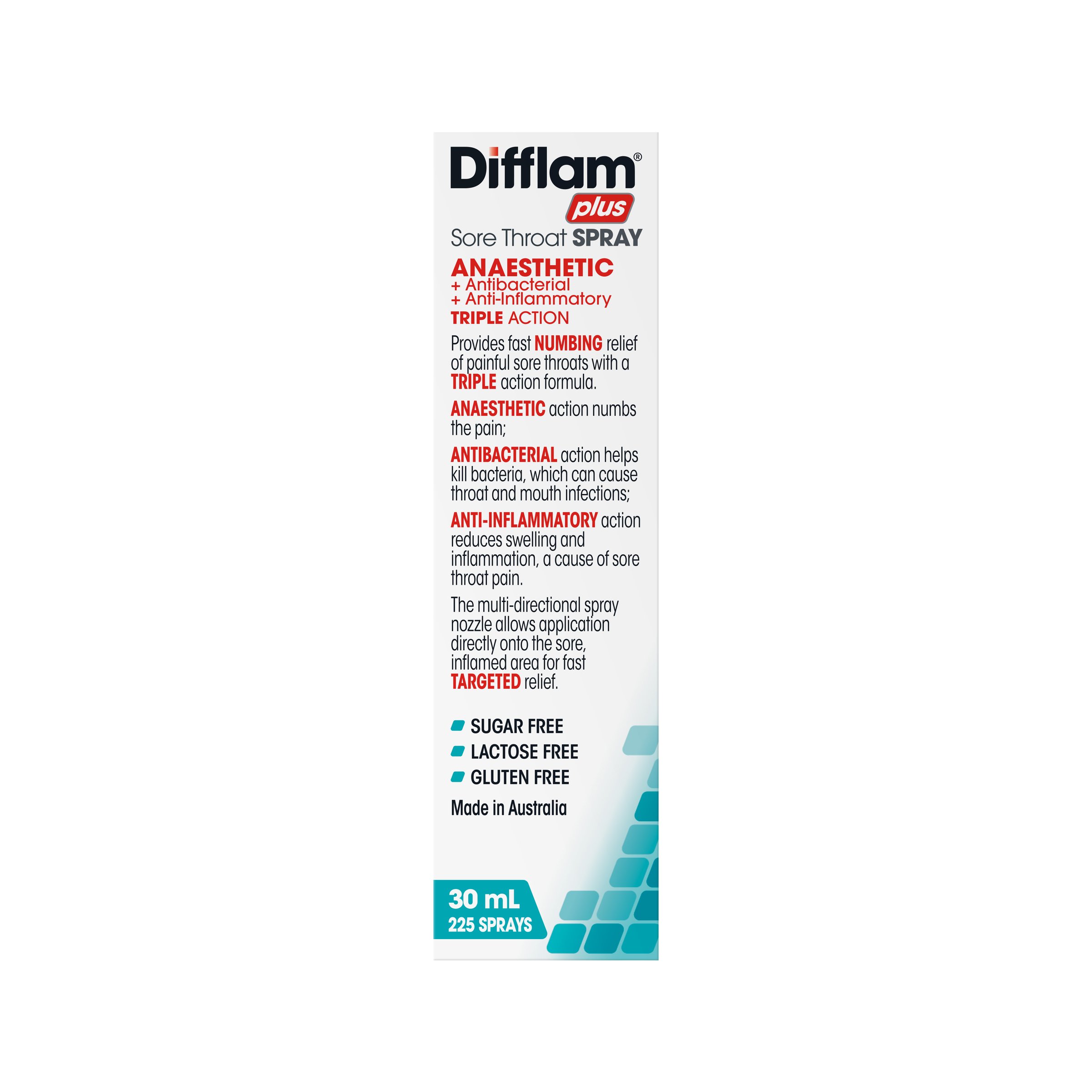 Difflam Plus Anaesthetic Spray 30ml - Image 3