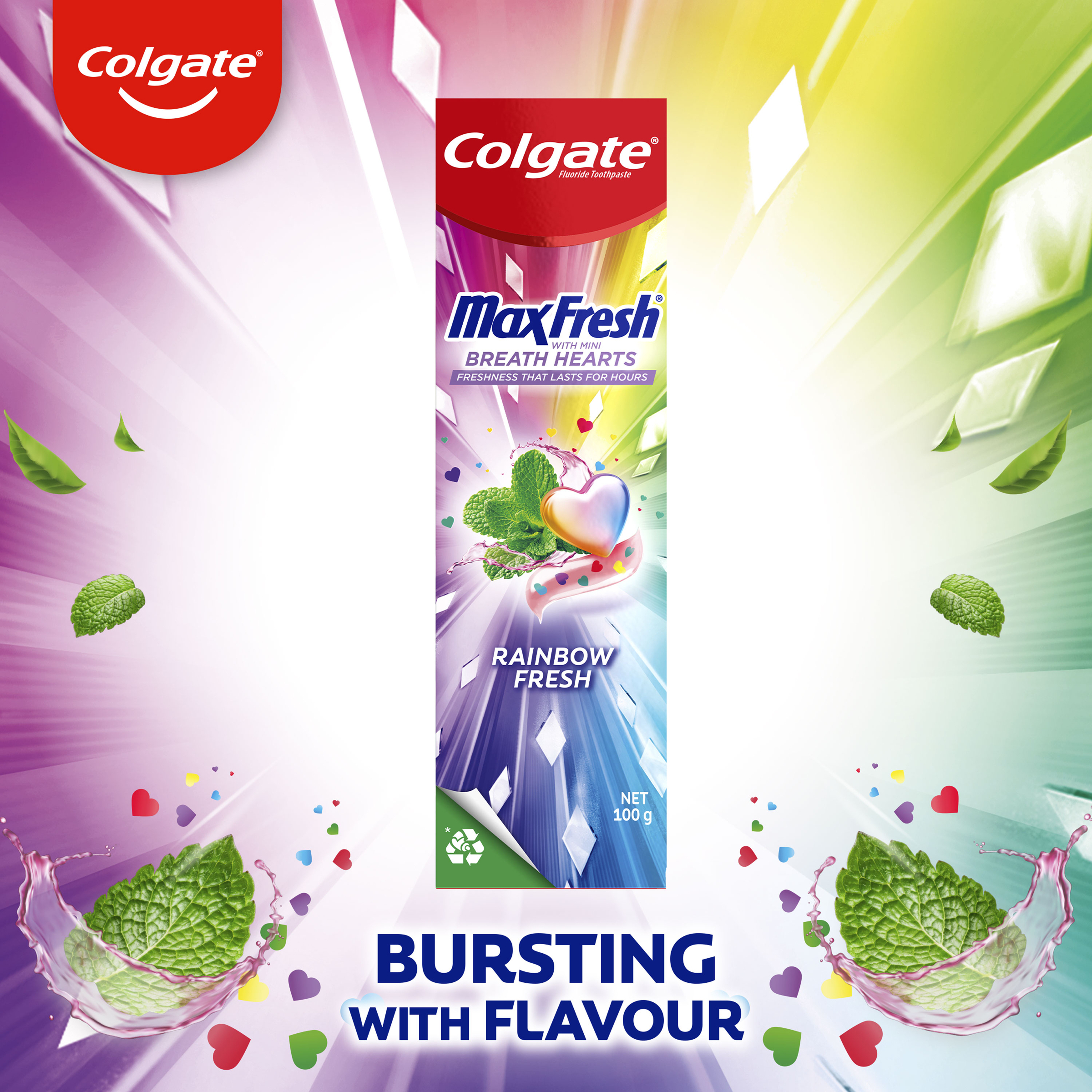 Colgate Toothpaste Max Fresh Rainbow 100g - Image 6