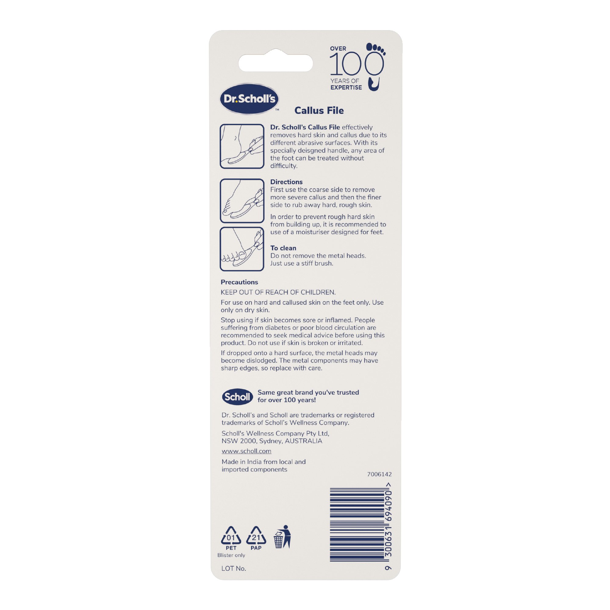Scholl Callus File 1 each - Image 2