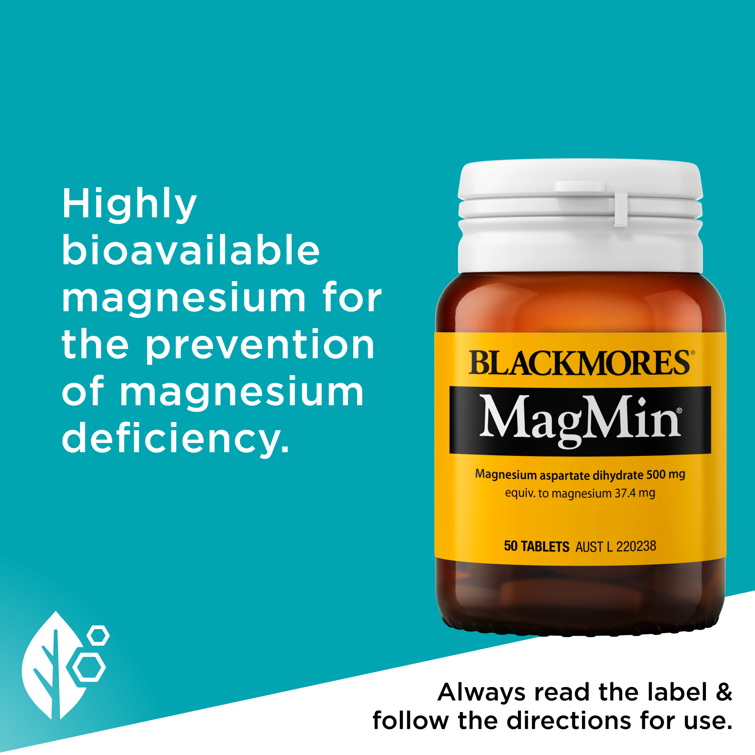 Blackmores MagMin 500mg - 50 tablets - Image 6