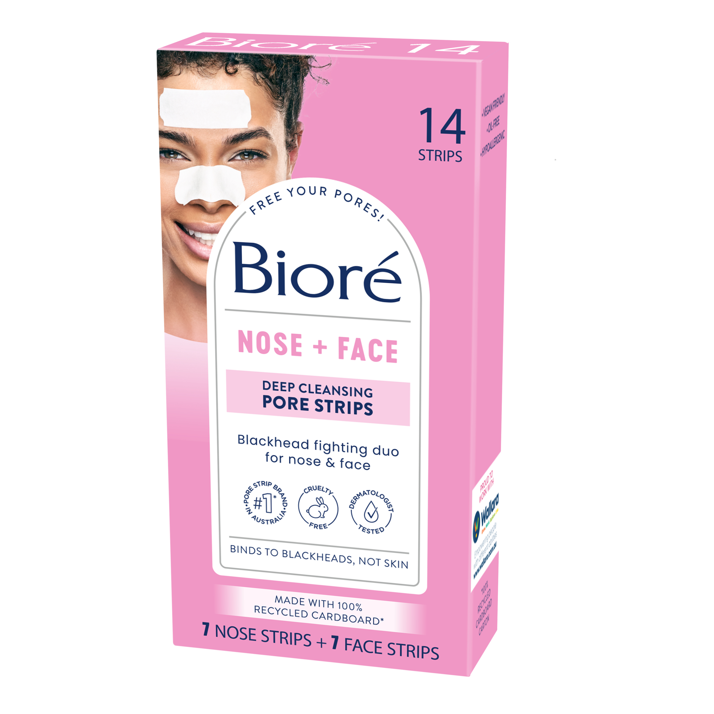 Biore Combo Deep Cleansing Pore Strips (7 Face & 7 Nose) 14 pack - Image 2
