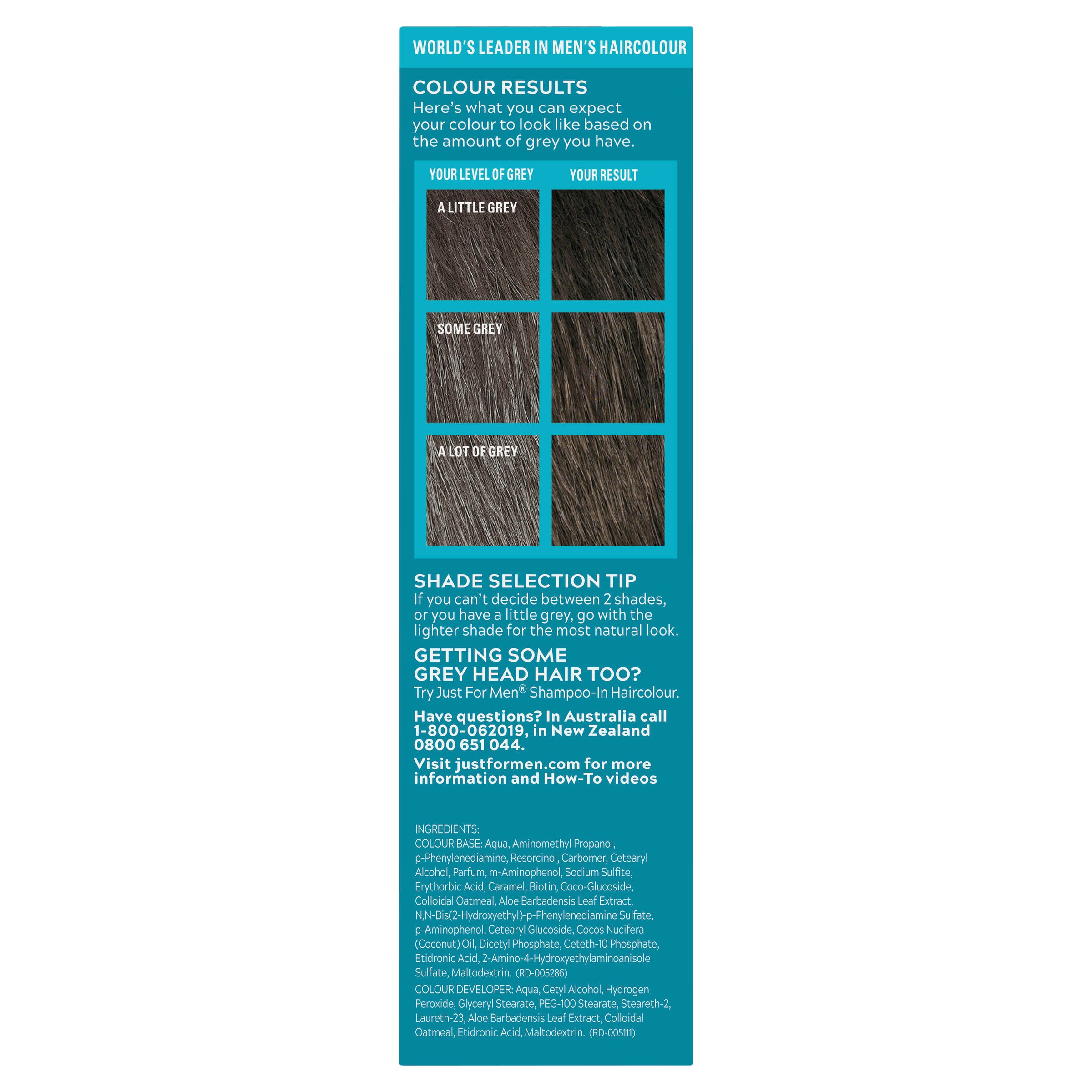 Just For Men Brush-In Colour Gel Beard Dark Brown-Black 1 pack - Image 3