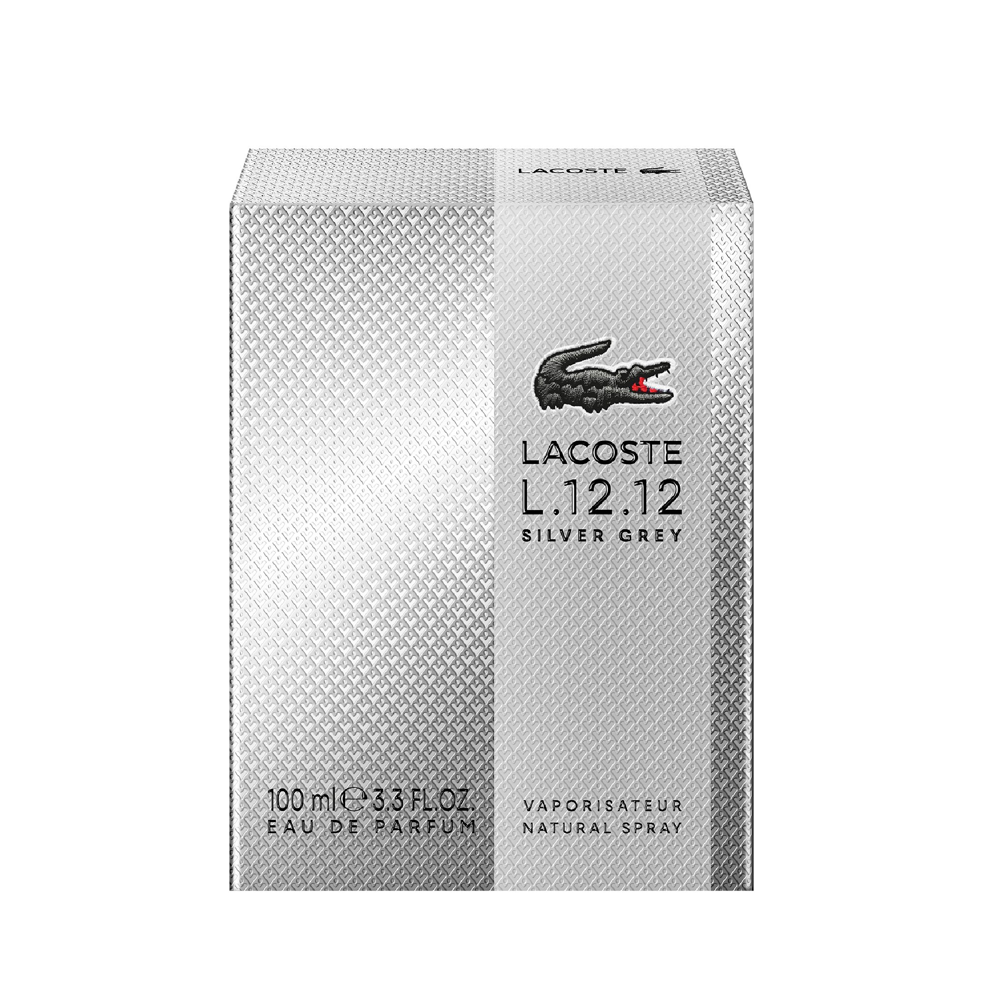 Lacoste L.12.12 Silver Grey EDP Spray 100ml - Image 4