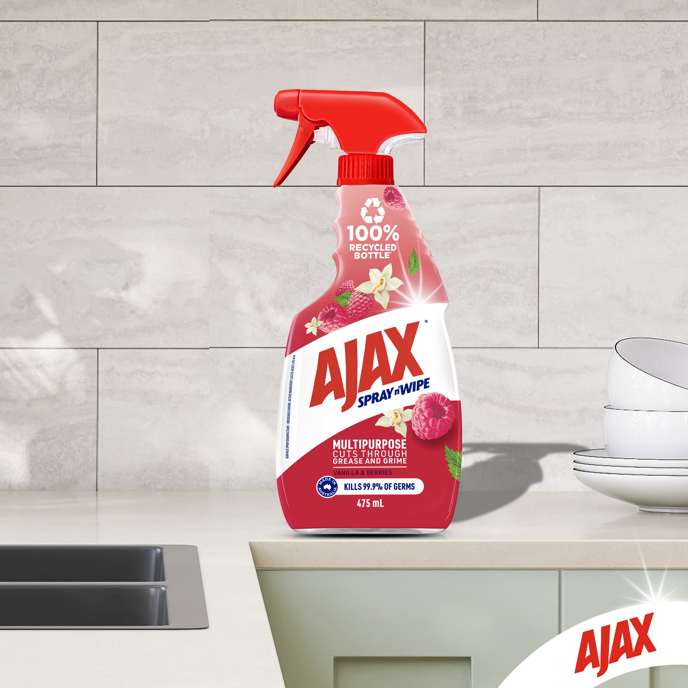 Ajax Spray n Wipe Divine Blends Vanilla & Berry 475ml - Image 7