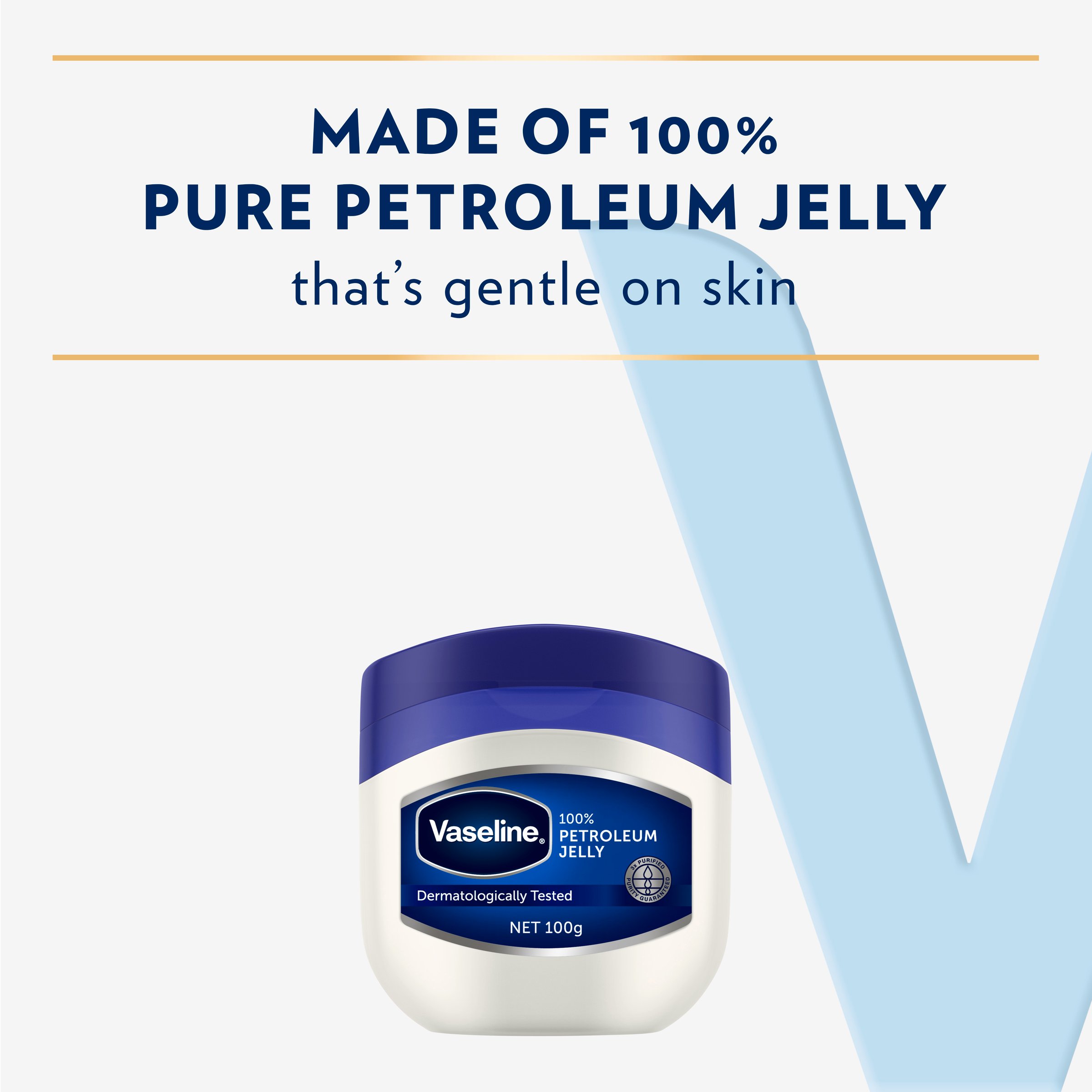 Vaseline White Petroleum Jelly Jar 100g - Image 4