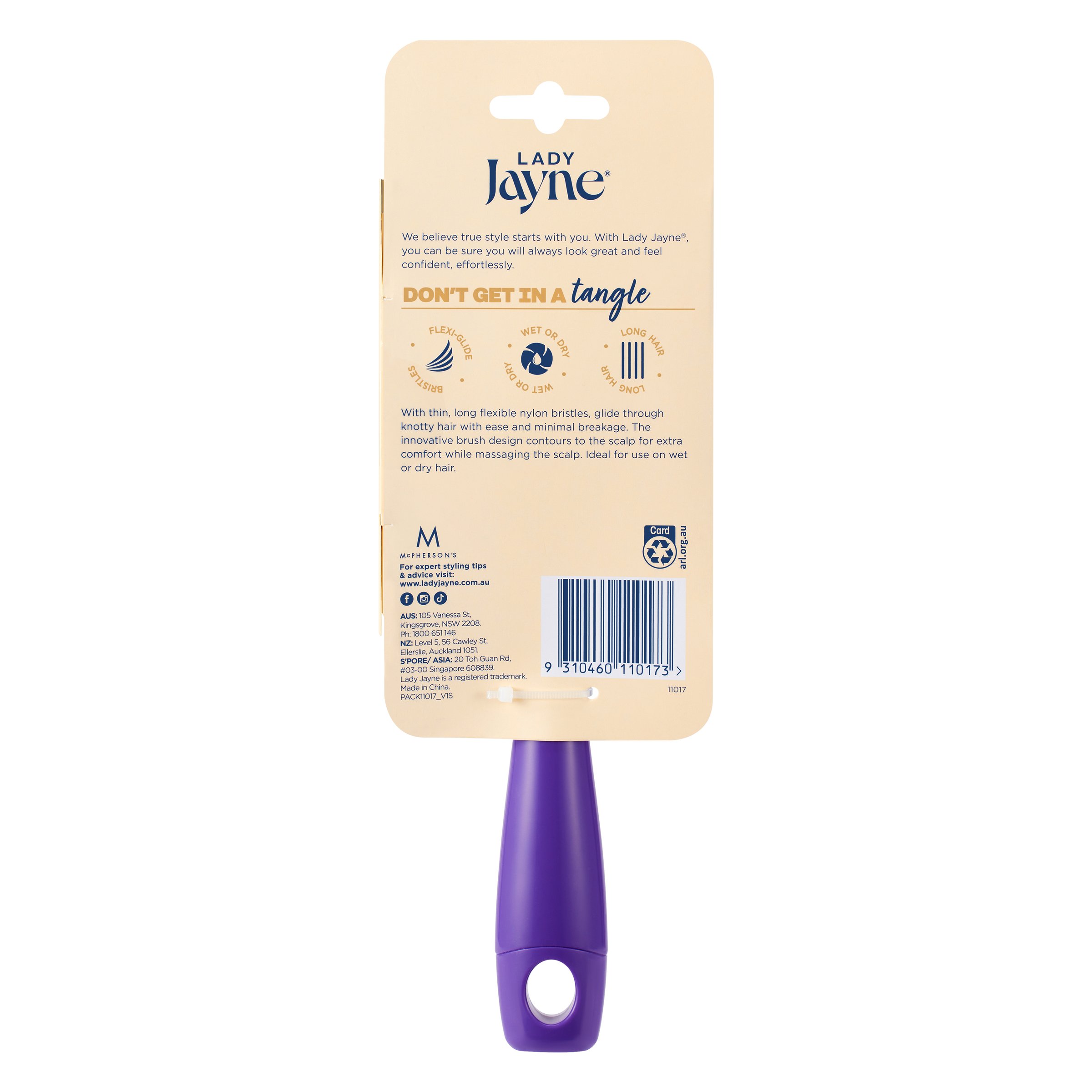 Lady Jayne Flexi Glide Brush Large 1 each - Image 2