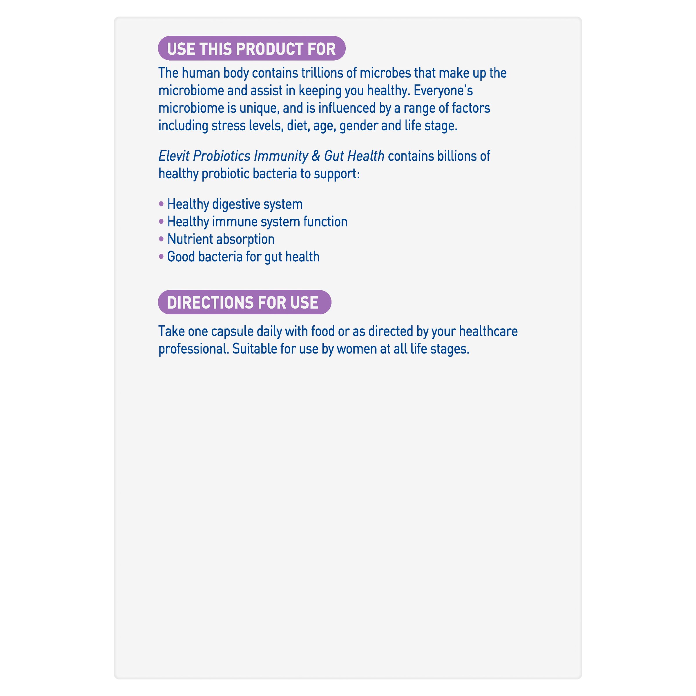 Elevit Probiotics 30 capsules - Image 2