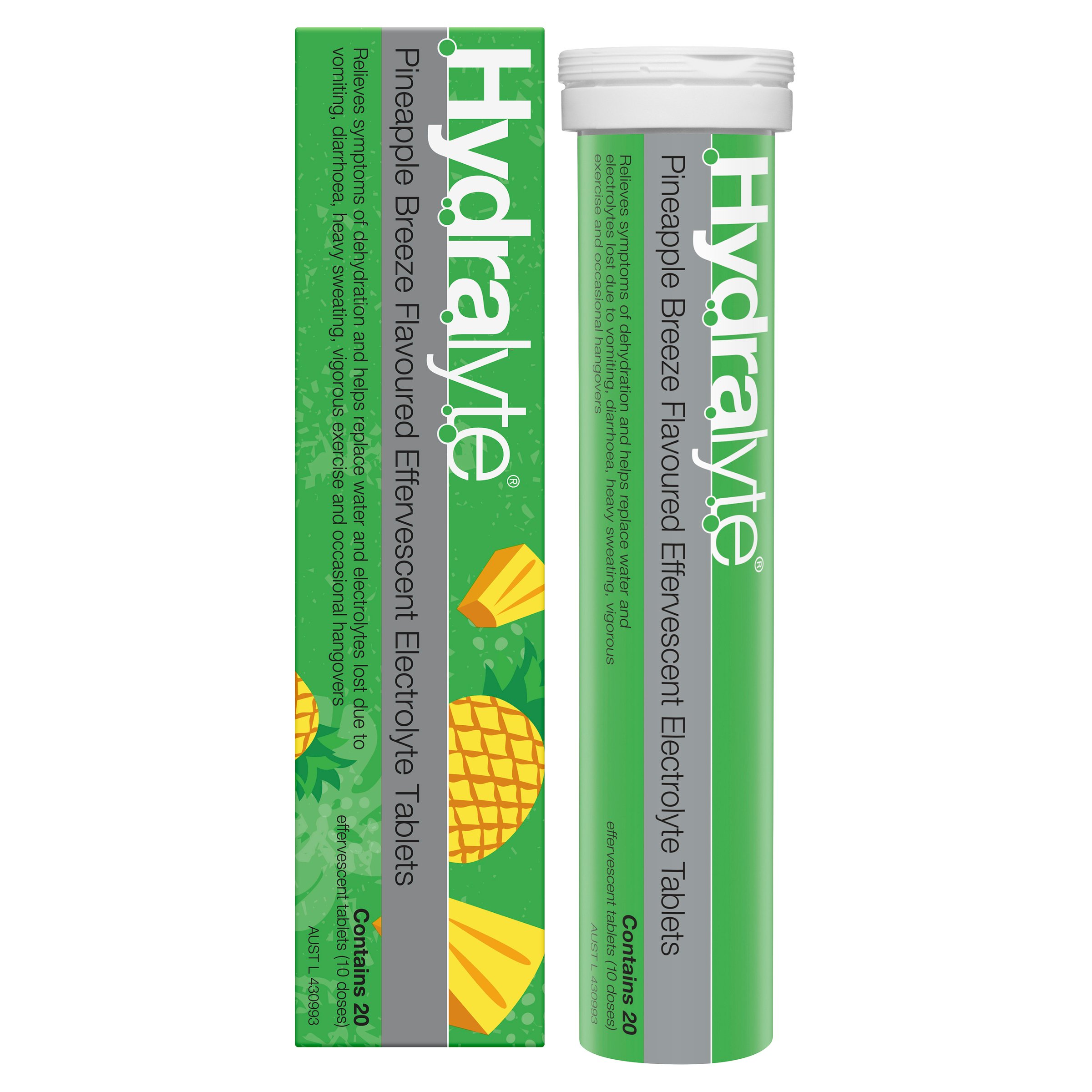 Hydralyte Effervescent Pineapple Breeze 20 tablets - Image 7