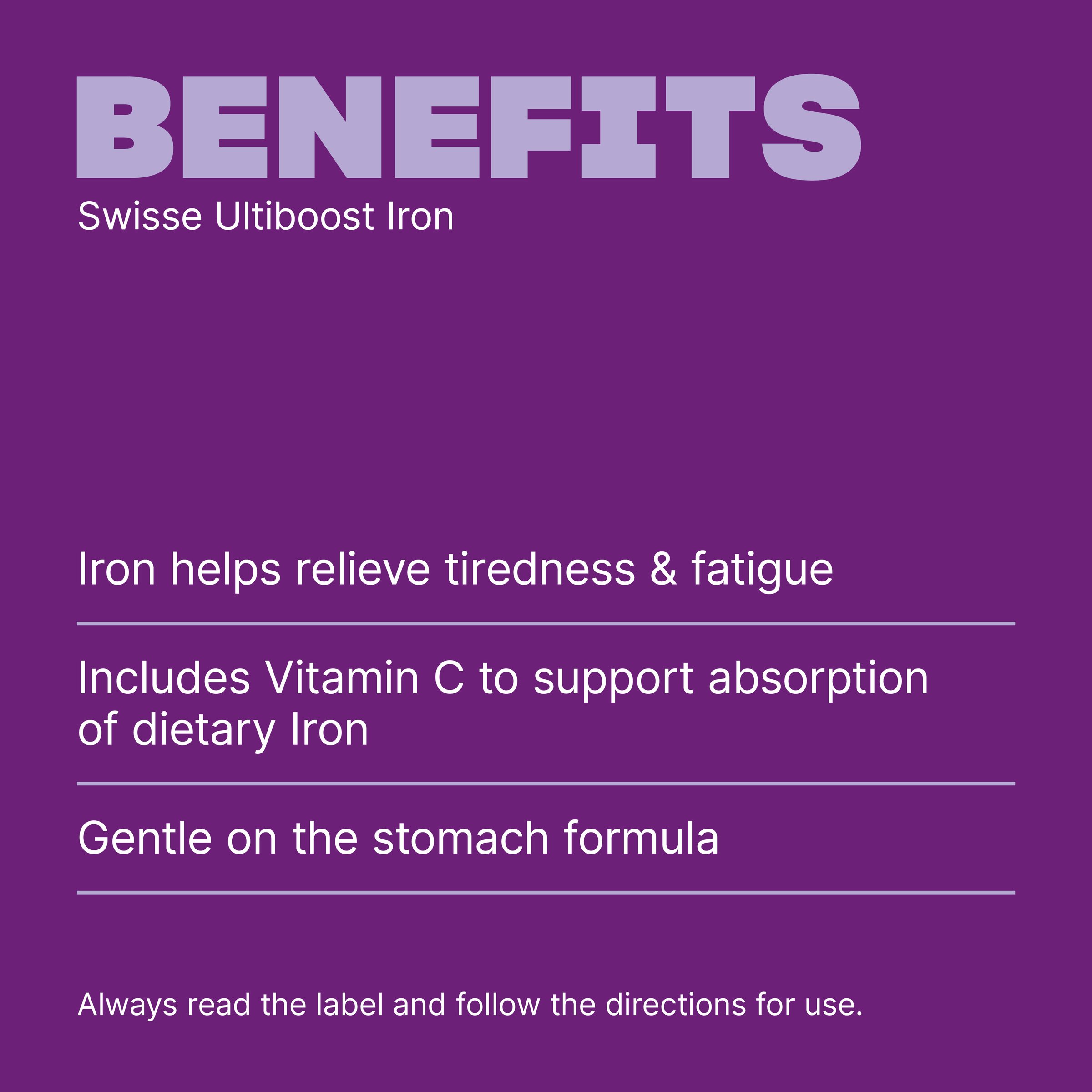 Swisse Ultiboost Iron 30 tablets - Image 4