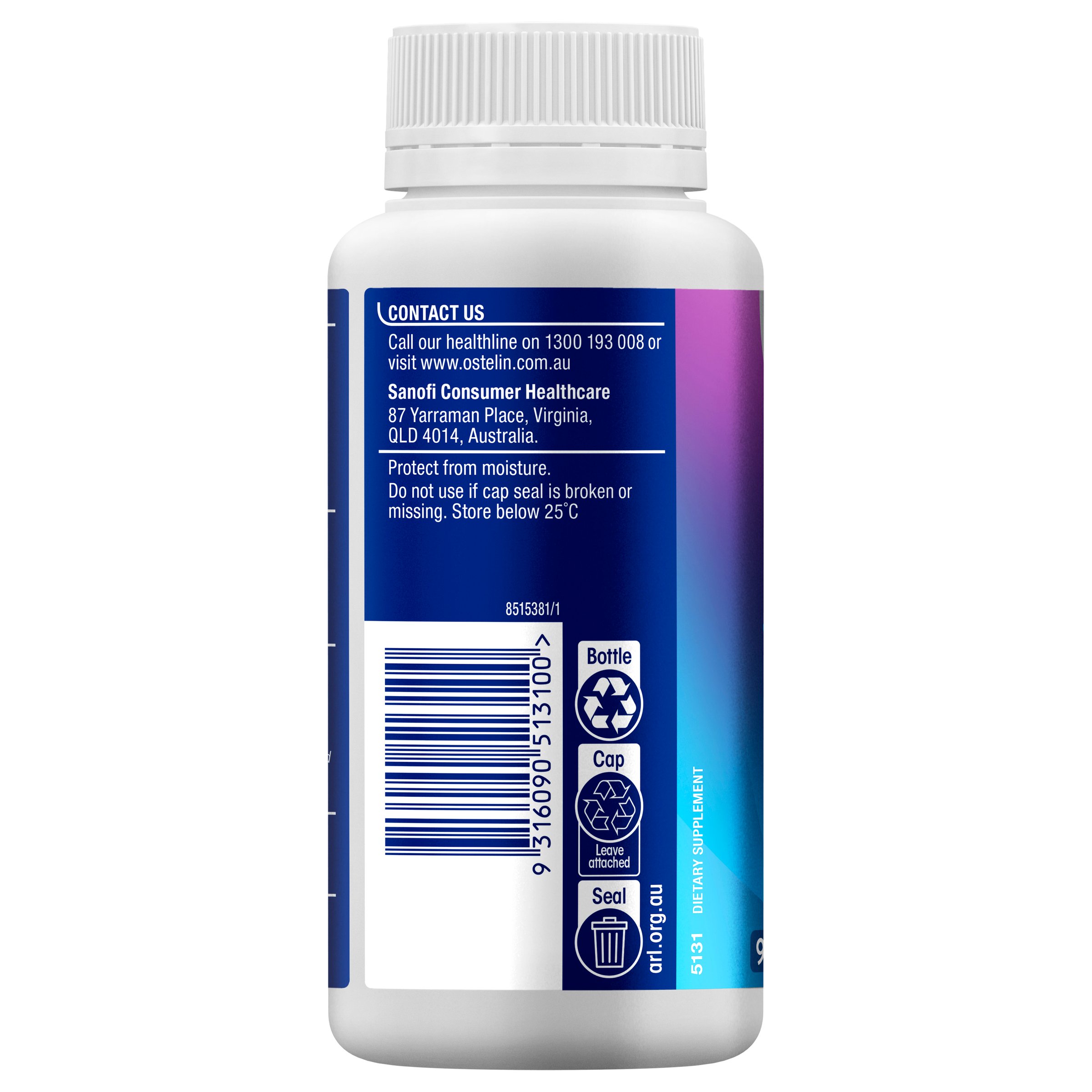 Ostelin Vitamin D3 & Glucosamine + Chondroitin 90 tablets - Image 2