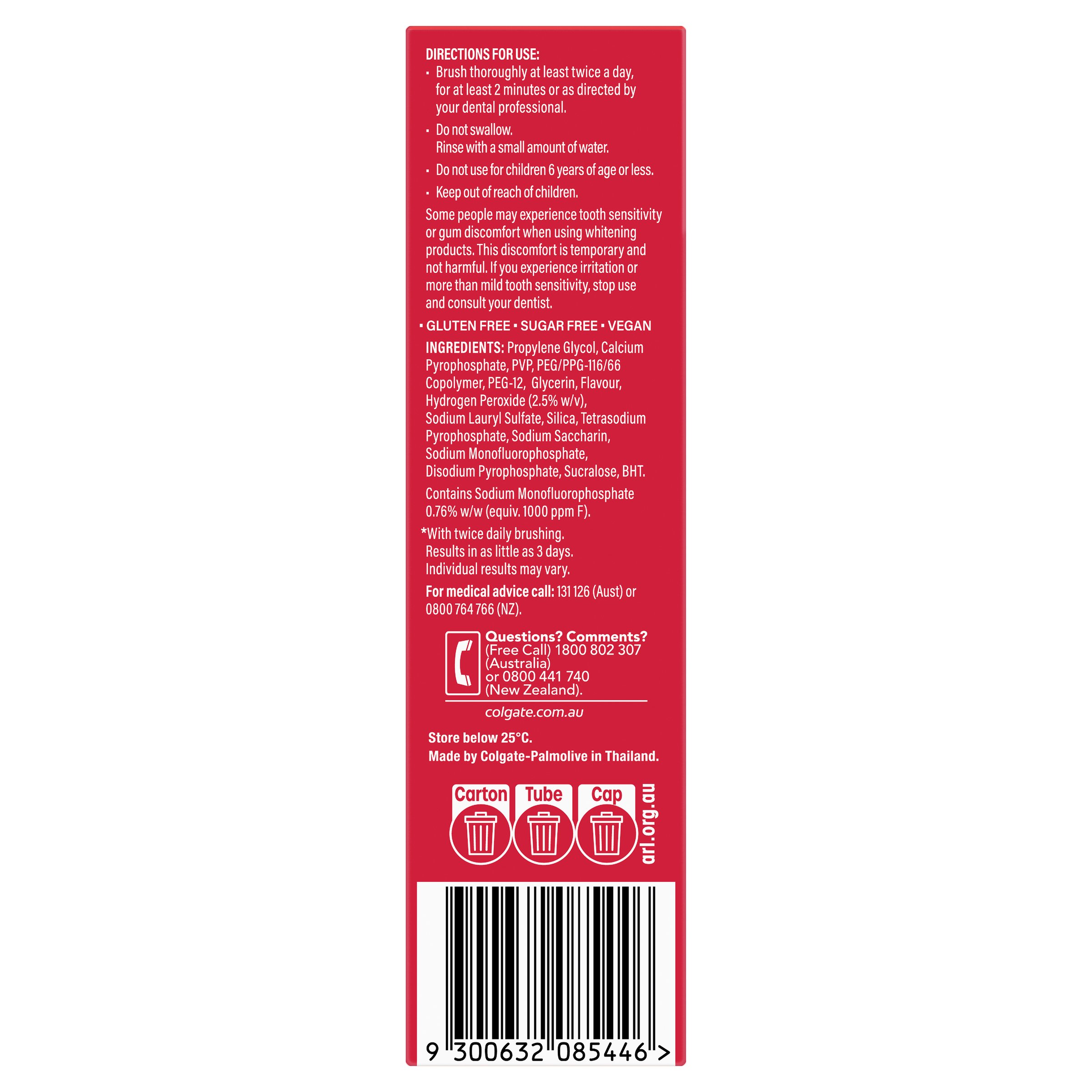 Colgate Optic White Toothpaste Express 85g - Image 2