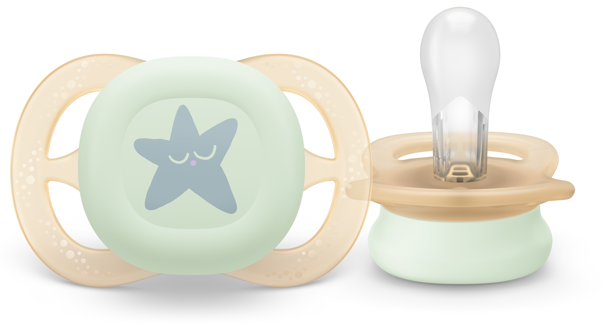 Avent Ultra Start Soother - Night time Glow 0-6 Months 2 pack - Image 3