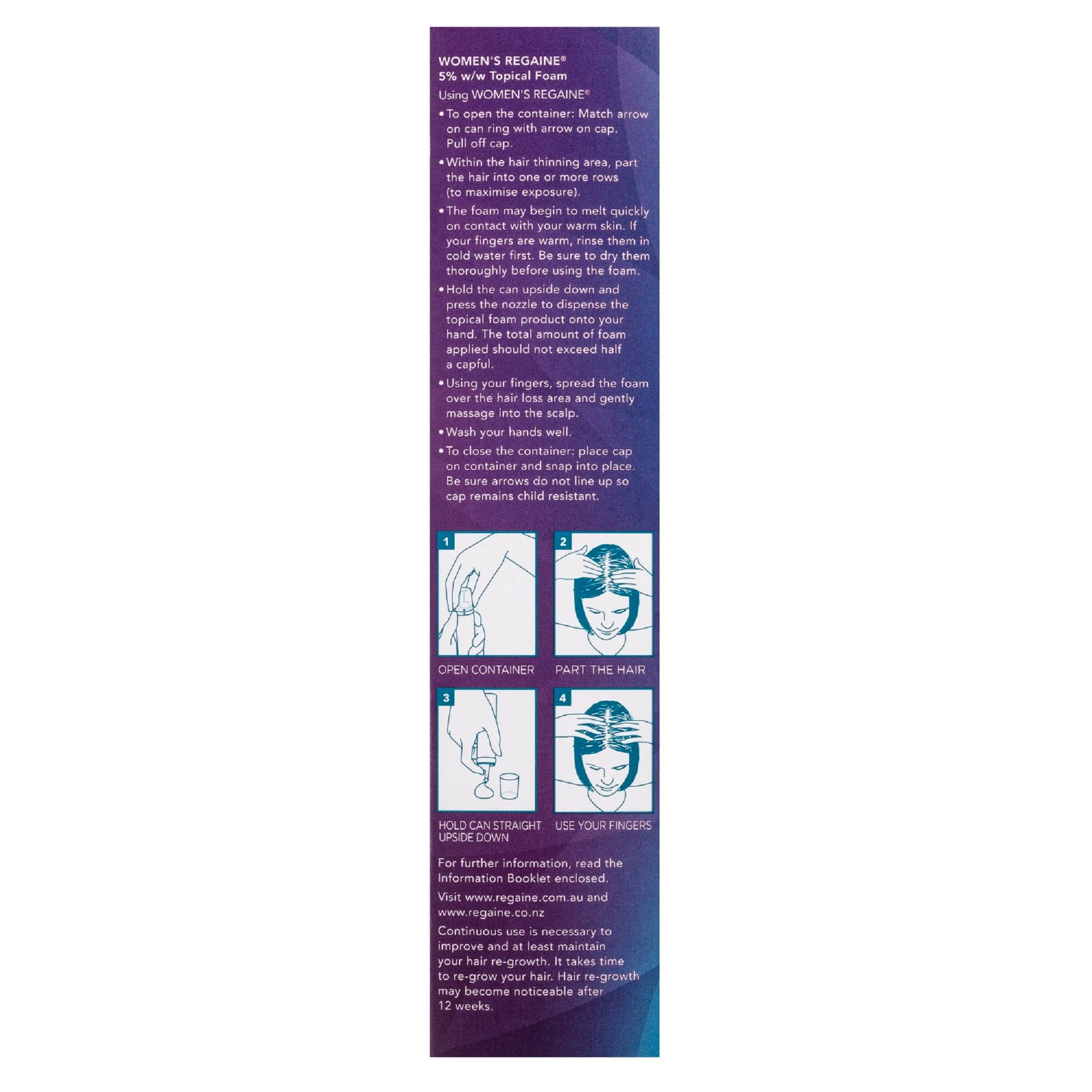 Regaine Hair Loss Foam Treatment For Women 2 Month Supply 60g - Image 3