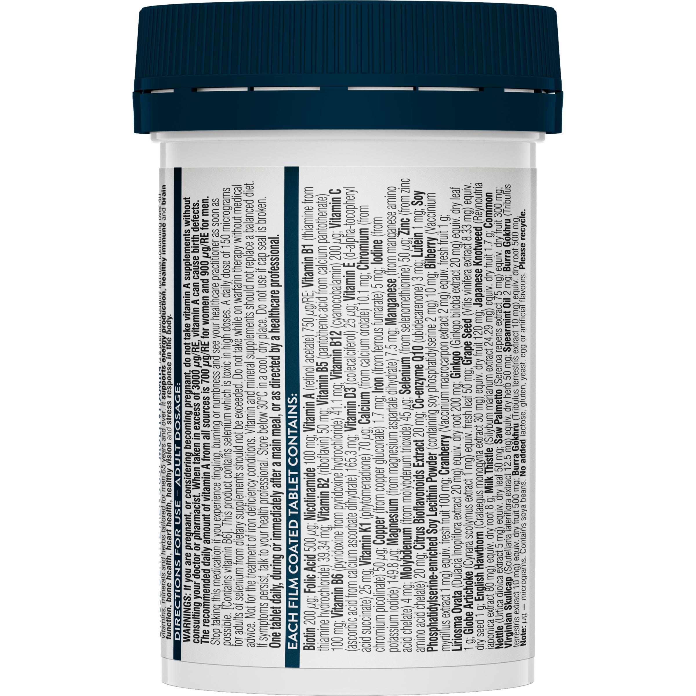 Swisse Ultivite Men's 65 + Multivitamin 60 tablets - Image 2