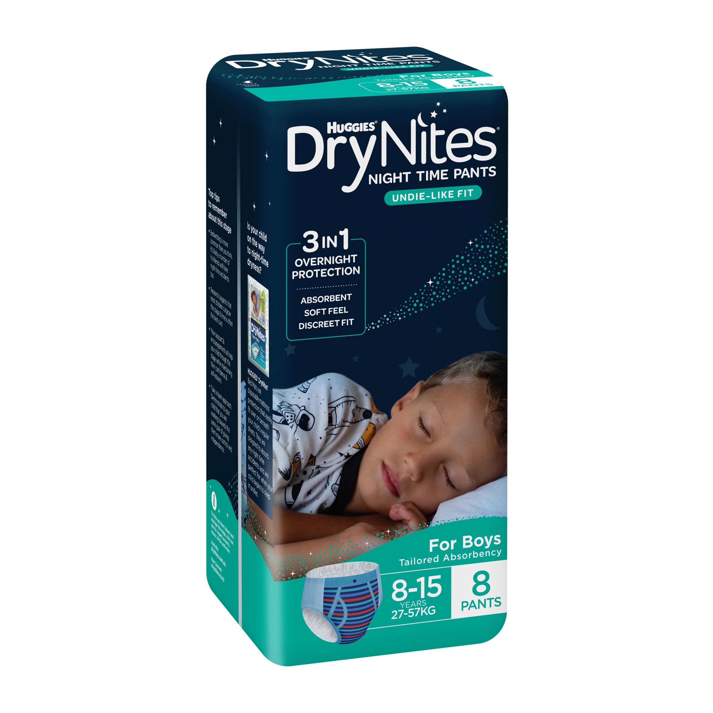 Huggies DryNites Size 5 Boy 8-15 Years 8 pack - Image 10