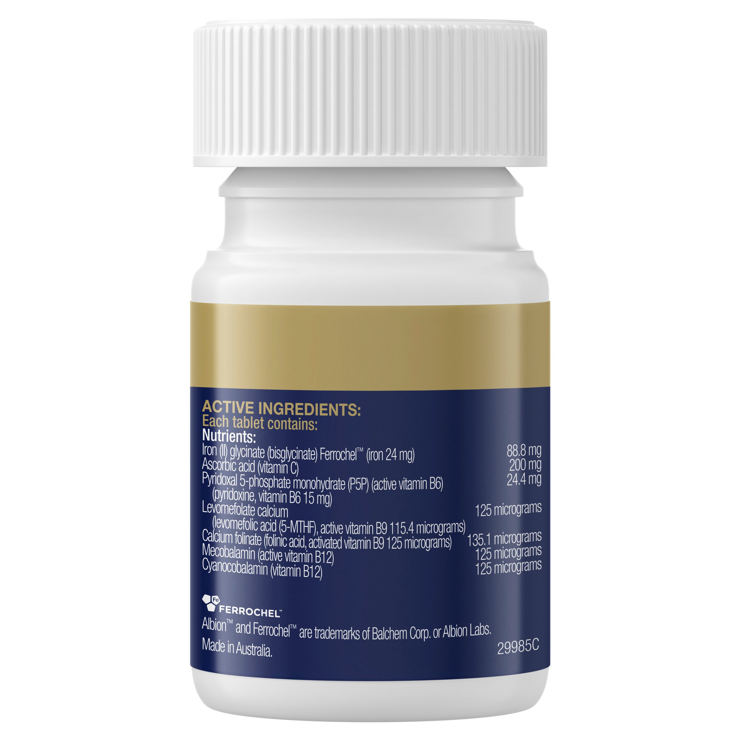 BioCeuticals Iron Sustain 30 tablets - Image 2