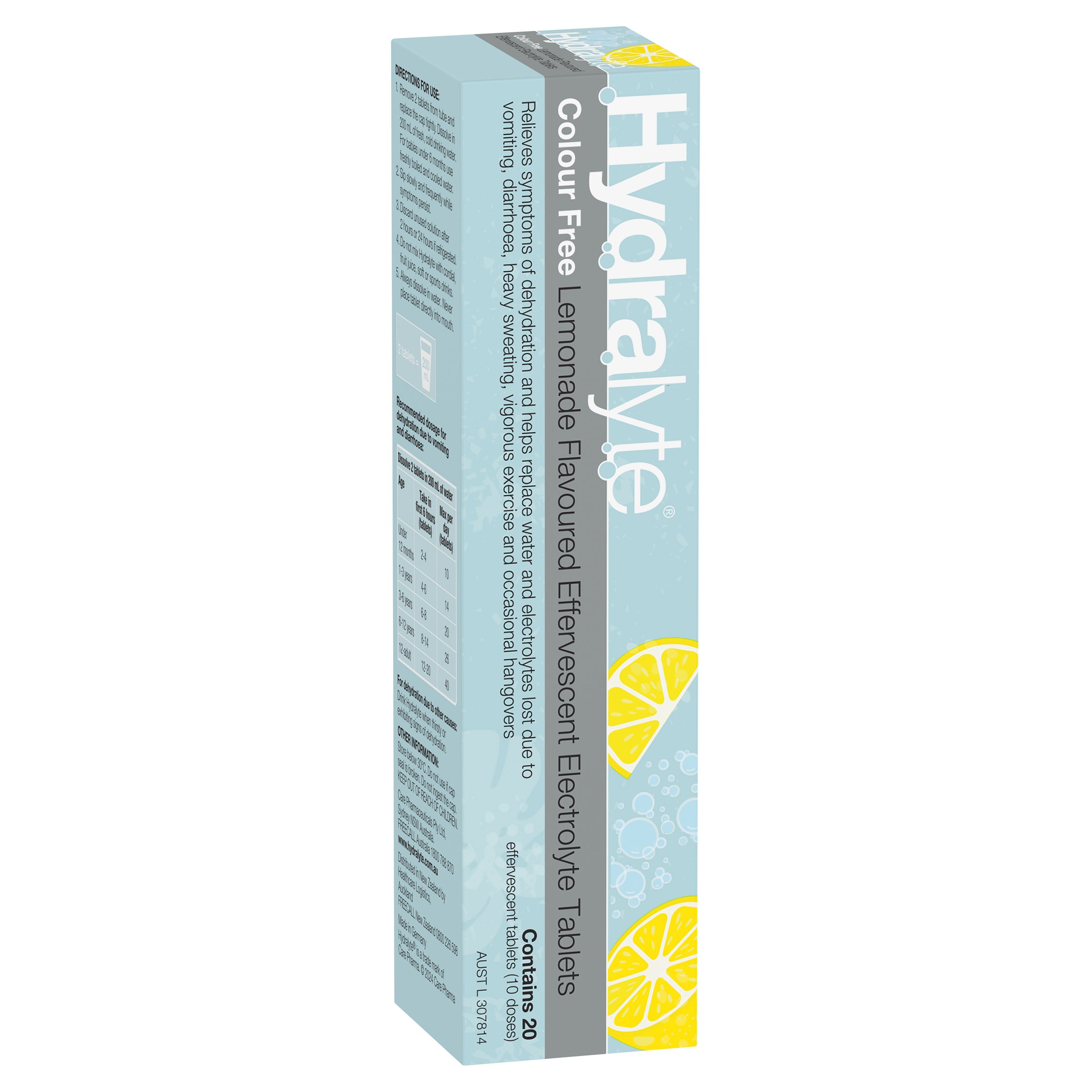 Hydralyte Effervescent Lemonade 20 tablets - Image 15