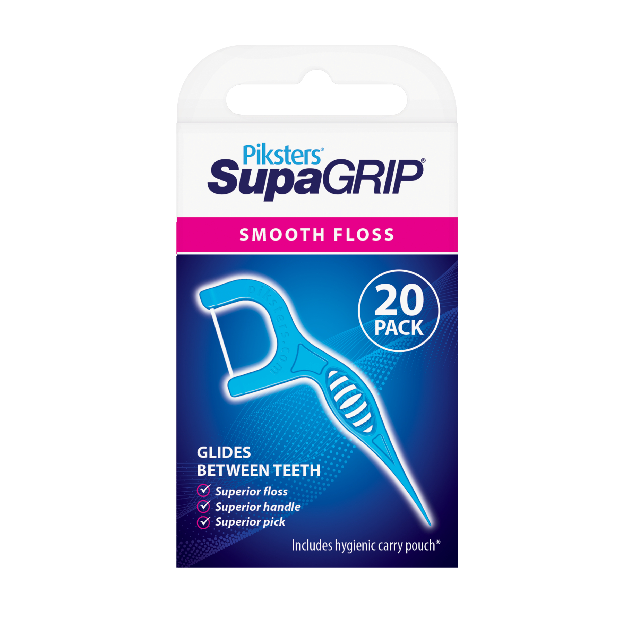 Piksters® SupaGRIP™ Floss Picks 20pk - Image 1
