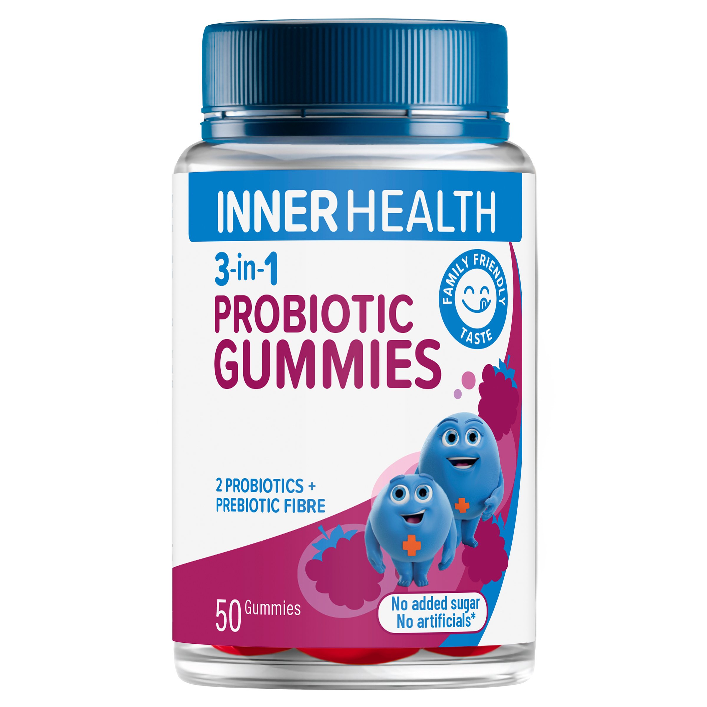 Inner Health Adults 3-In-1 Probiotic Gummies 50 gummies - Image 5
