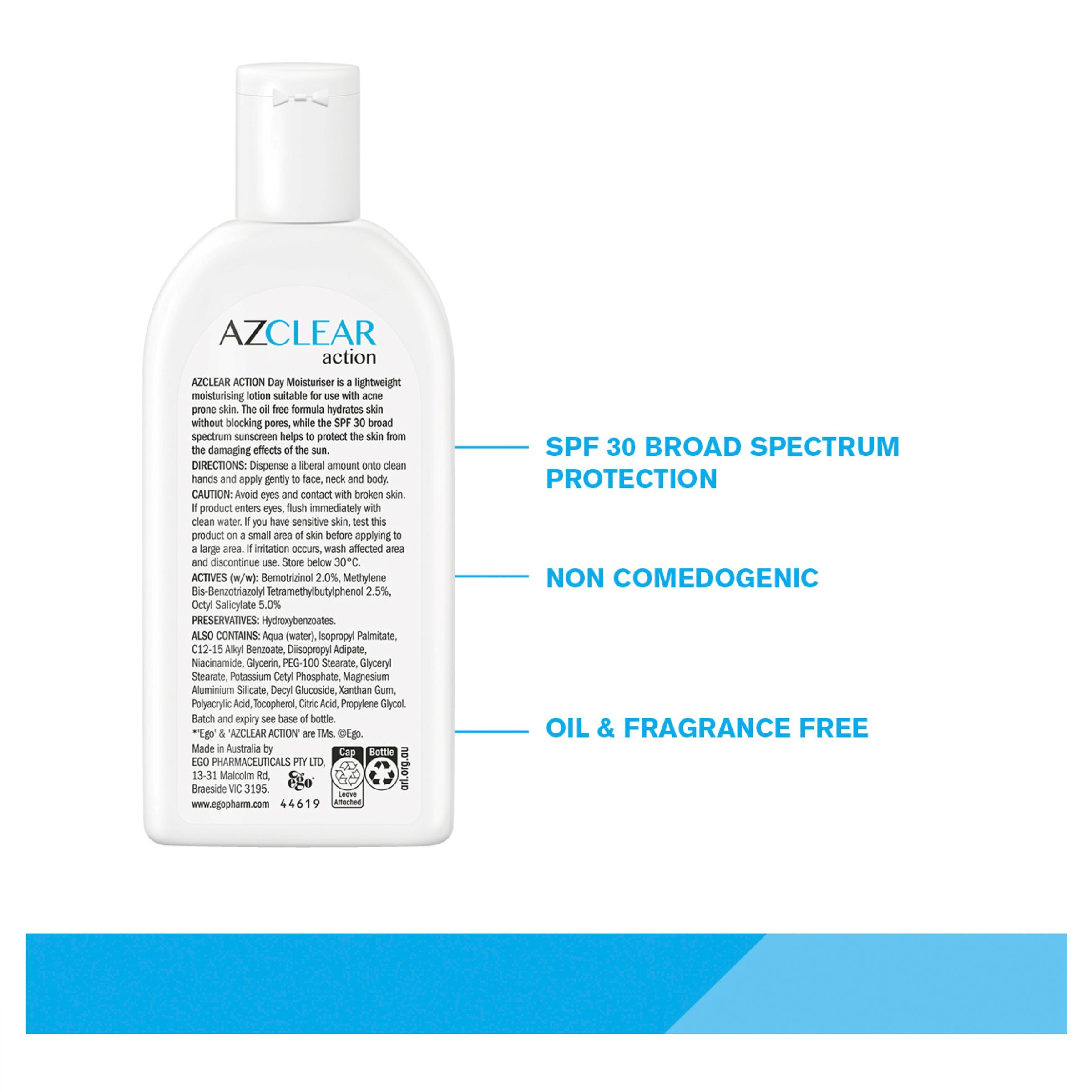 Ego Azclear Action Day Moisturiser SPF30 - 120ml - Image 3