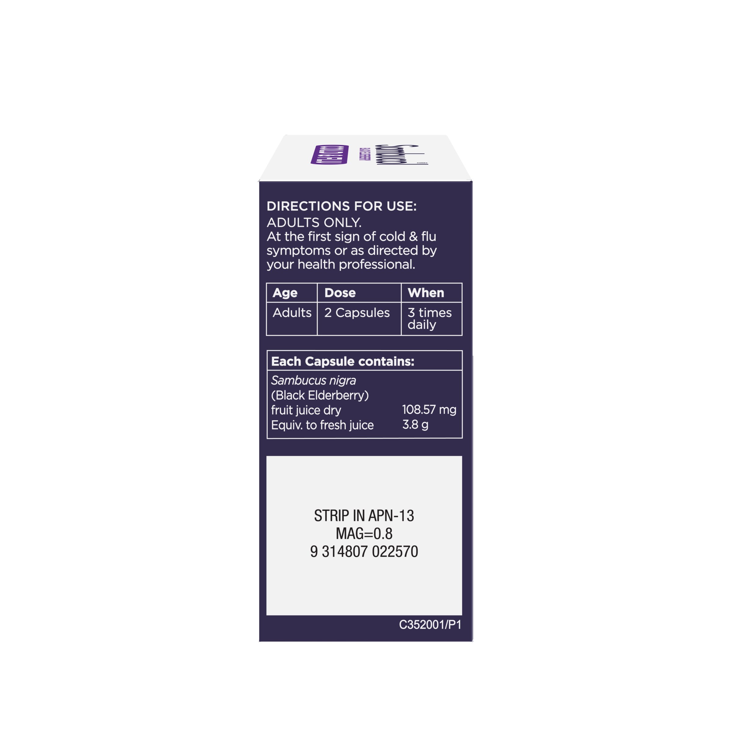 Sambucol Cold & Flu 24 capsules - Image 4
