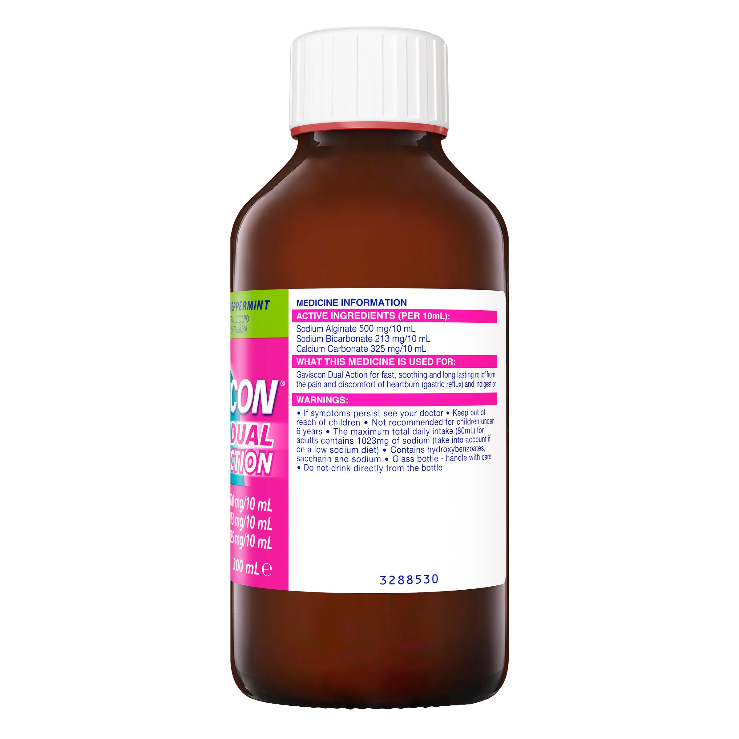 Gaviscon Dual Action Liquid Peppermint 300ml - Image 4