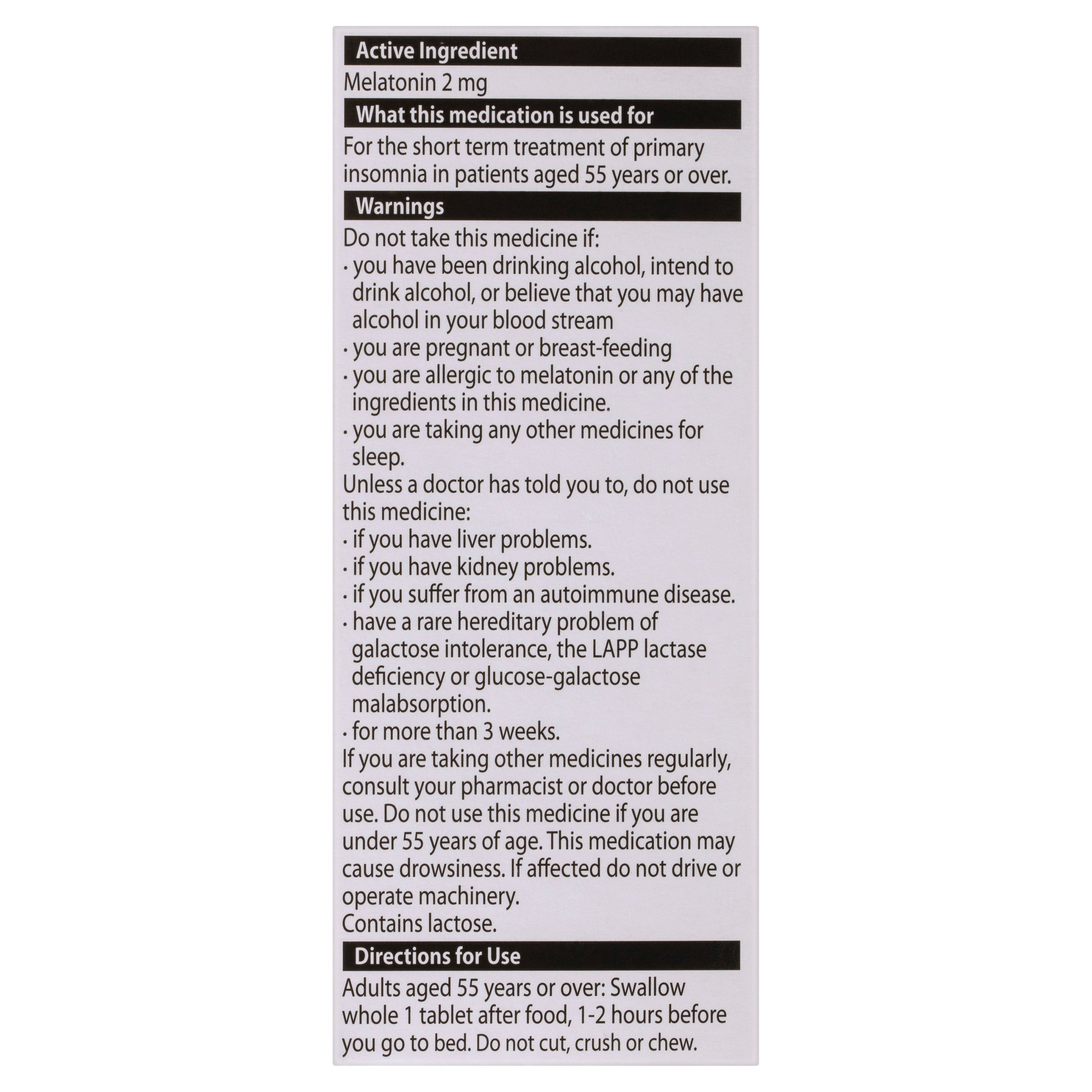 Circadin Melatonin 2mg - 30 tablets - Image 2