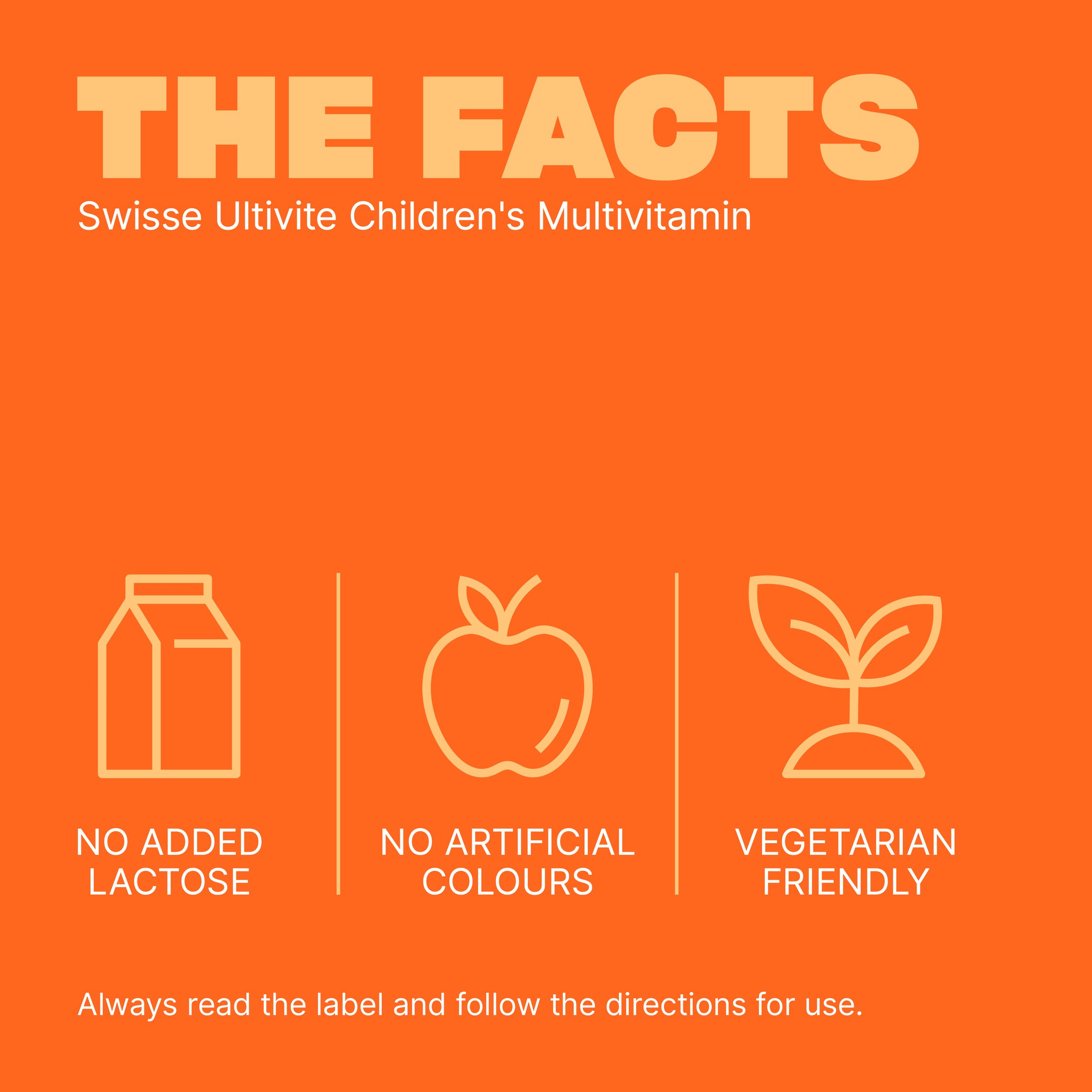 Swisse Ultivite Children's Multivitamin 120 chewable tablets - Image 5