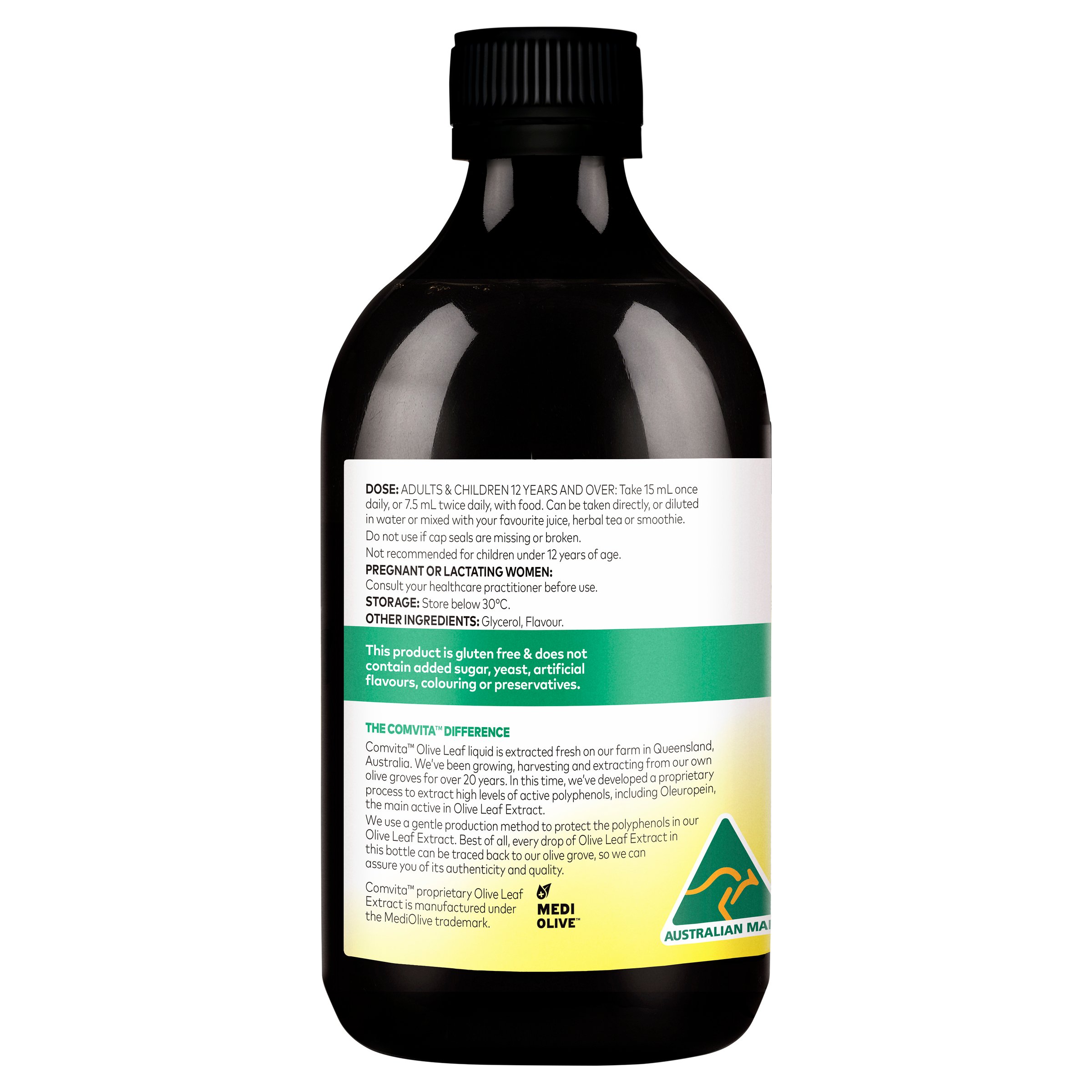 Comvita Olive Leaf Extract Peppermint 500ml - Image 2