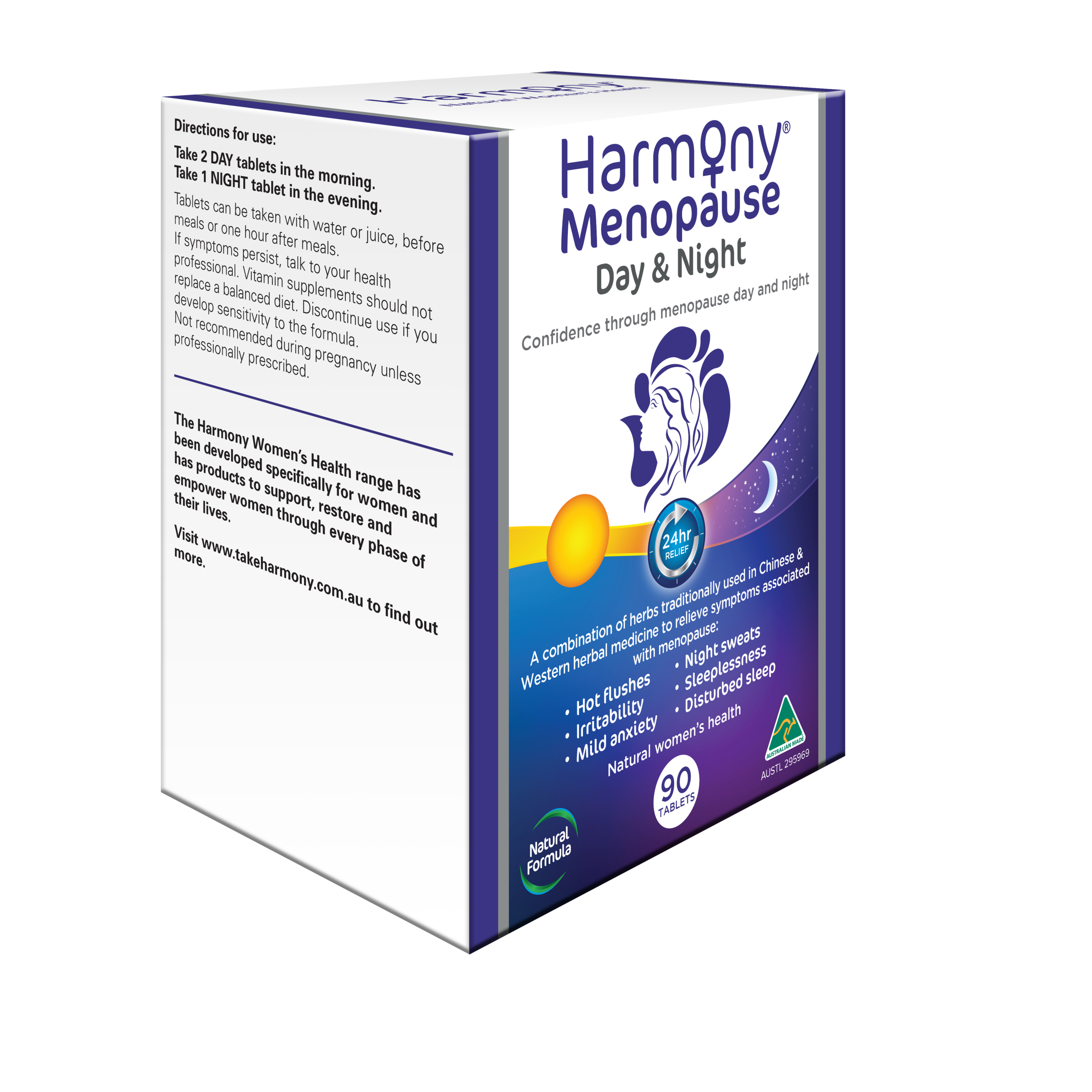 Harmony Menopause Day & Night 90 tablets - Image 3