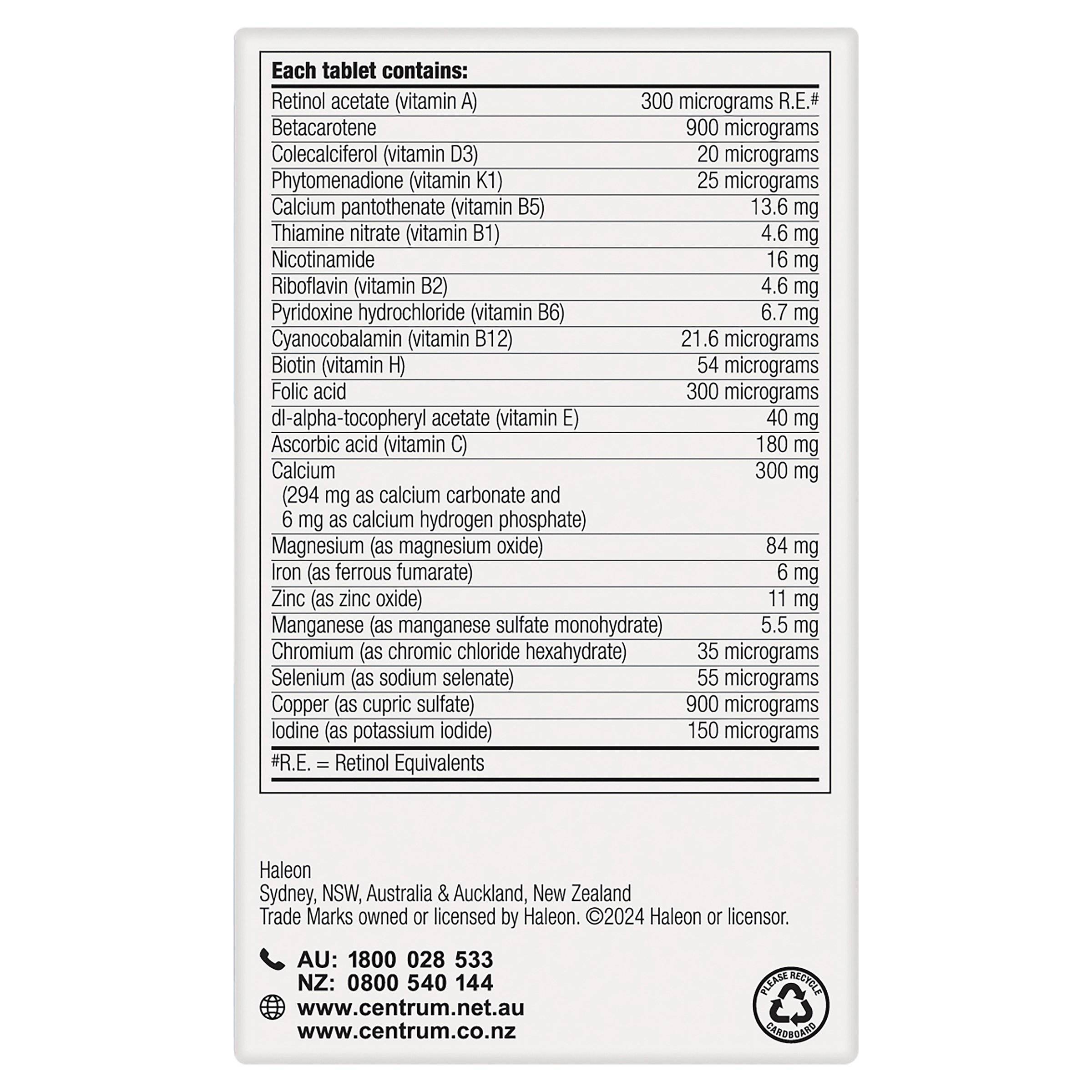 Centrum For Men 60 tablets - Image 2
