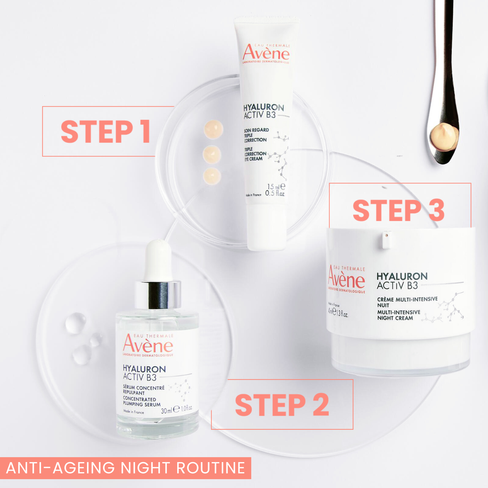 Avene Eau Thermale Hyaluron Activ B3 Multi-Intensive Night Cream 40ml - Image 3